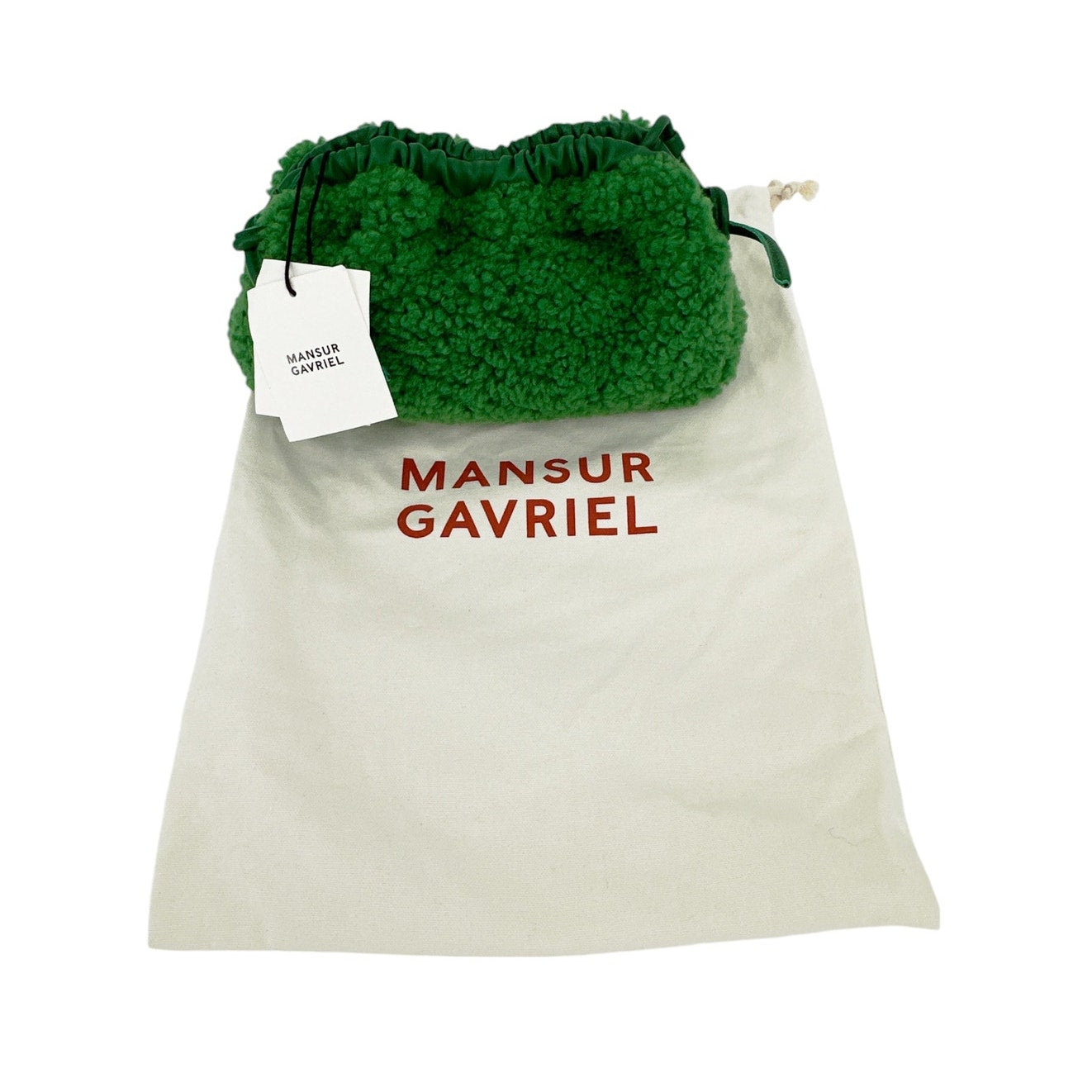 MANSUR GAVRIEL Mini Cloud Genuine Shearling Top Handle Bag