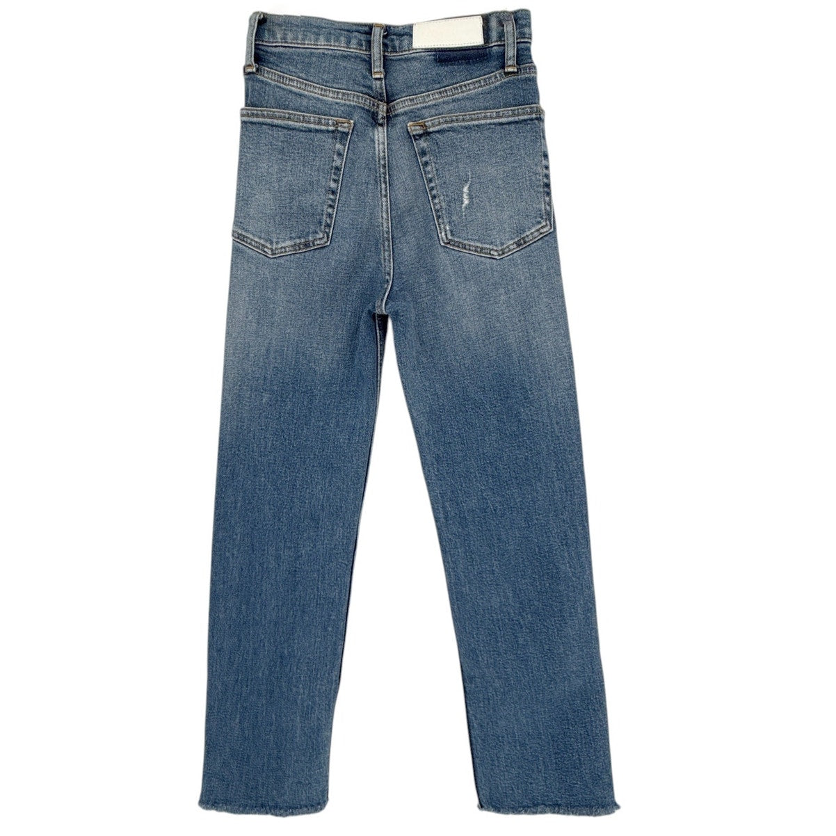 RE/DONE Ultra High Rise Stove Pipe in Vintage Indigo Destroy 24