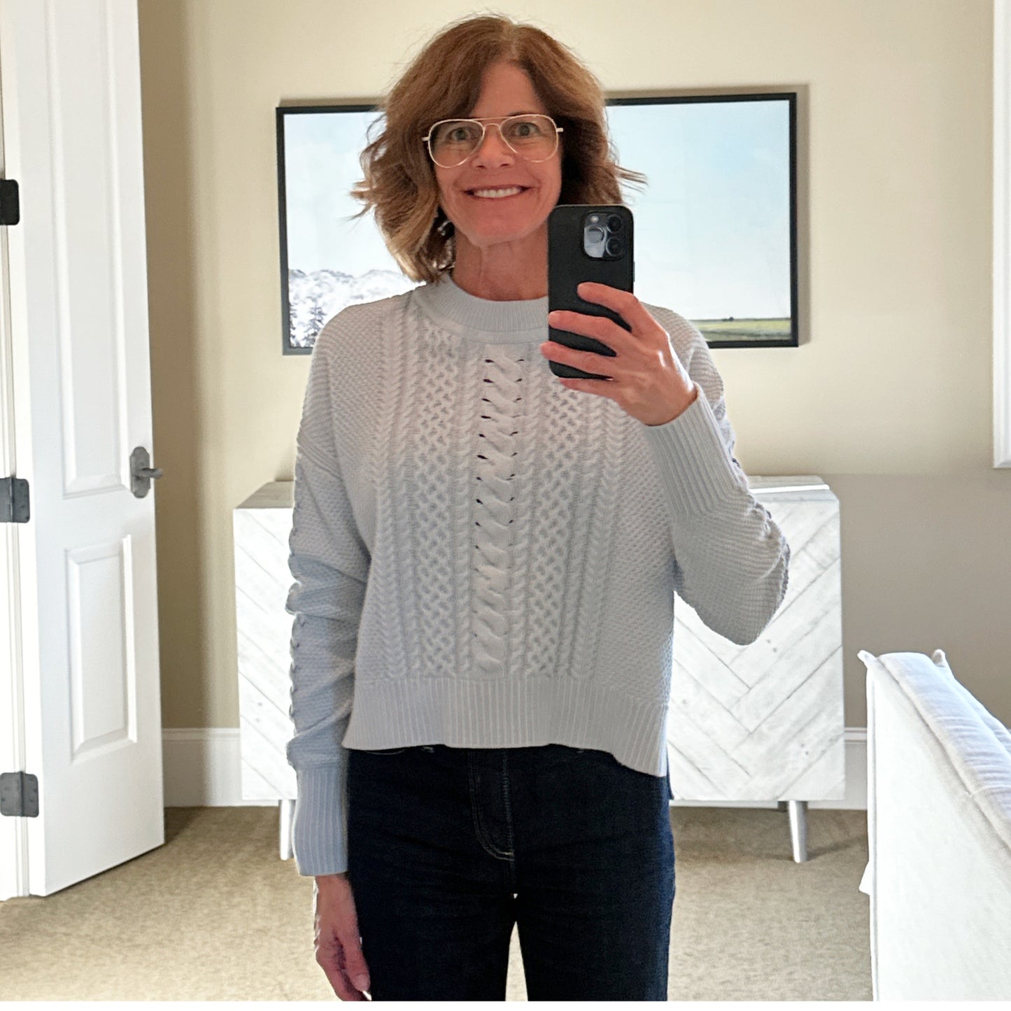 LA LIGNE Picnic Sweater in Pale Blue XS