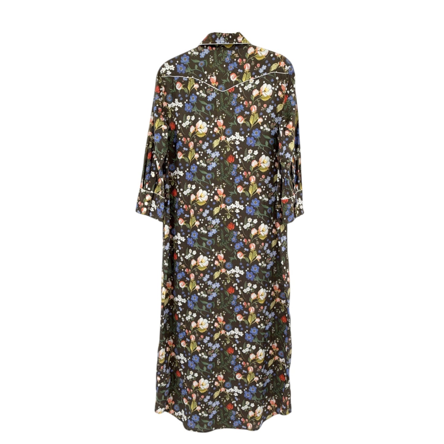 R13 x LIBERTY of LONDON Cowboy Dress in Black Floral S