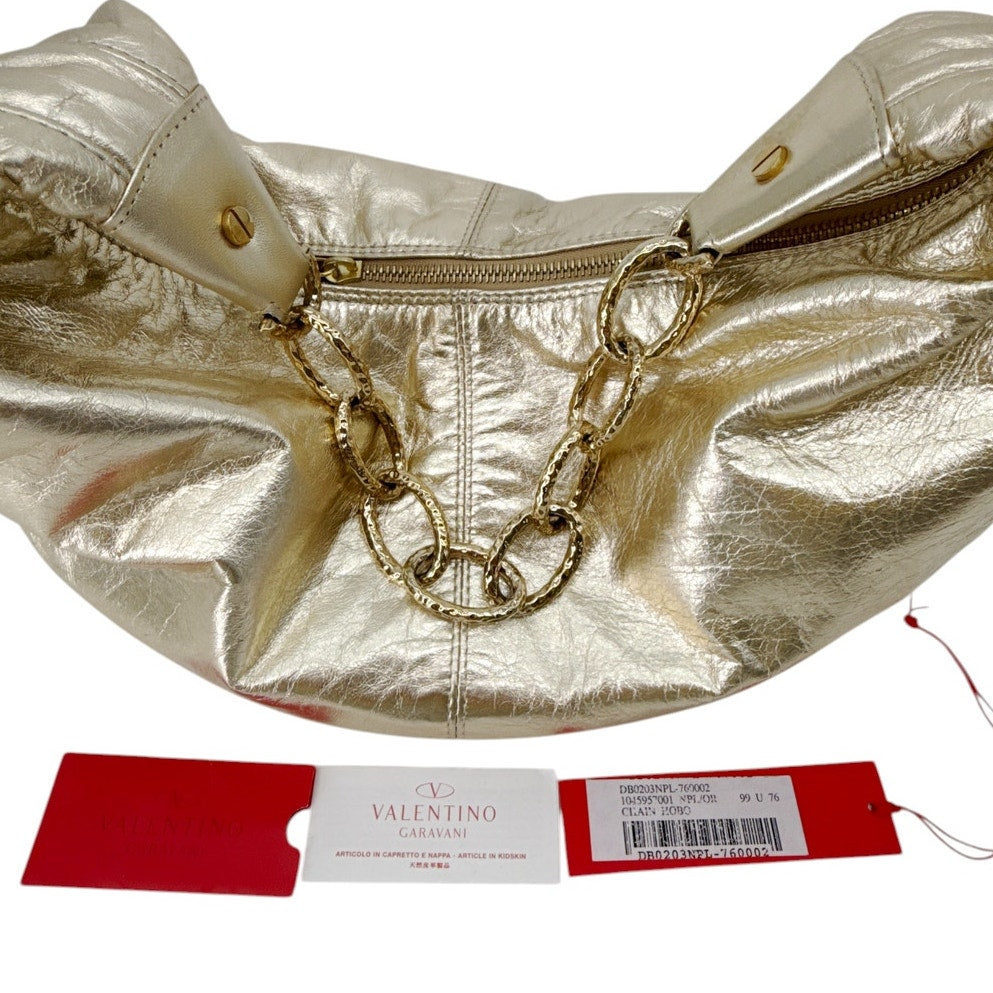 VALENTINO GARAVANI Metallic Chain Hobo