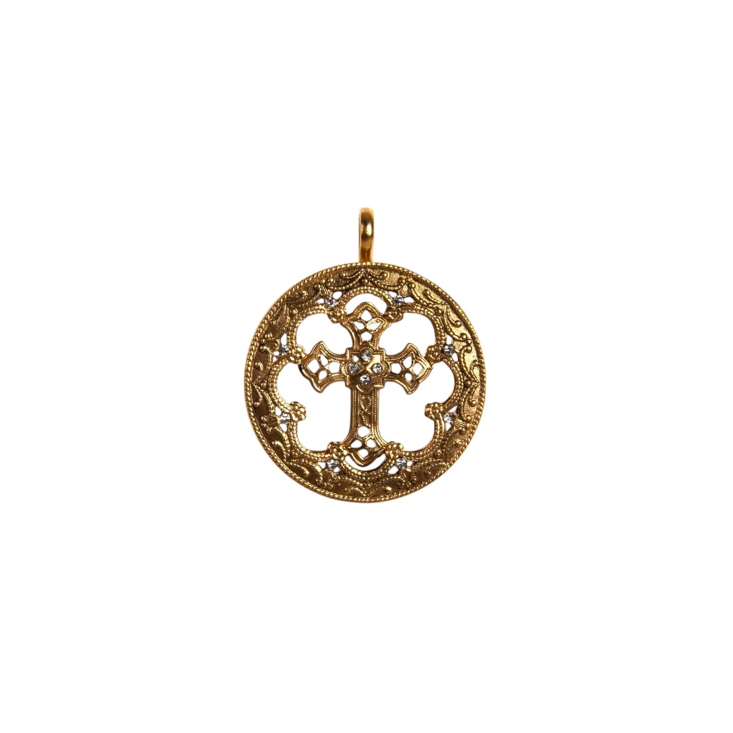 VIRGINS SAINTS & ANGELS VSA Basilica Hope Medallion in Gold