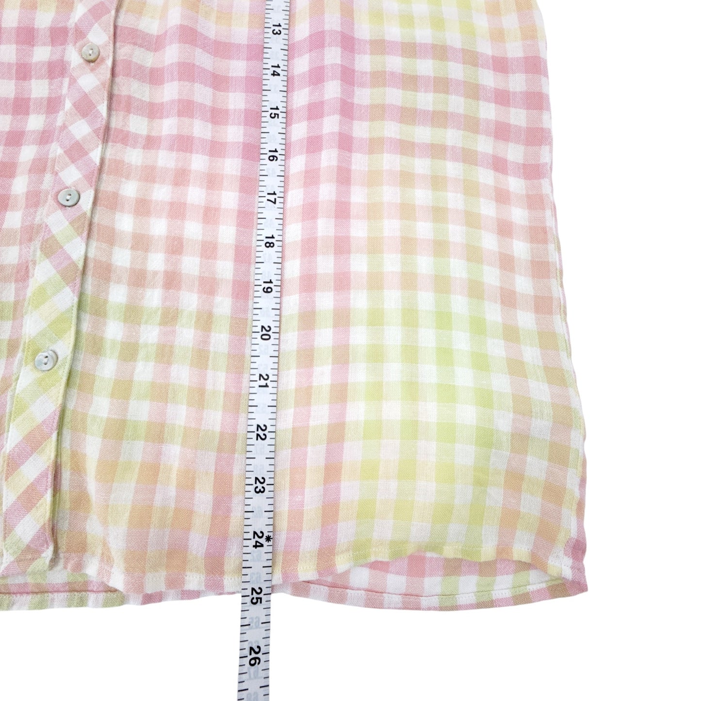 RAILS Alena SS Button Down in Lemon Raspberry S