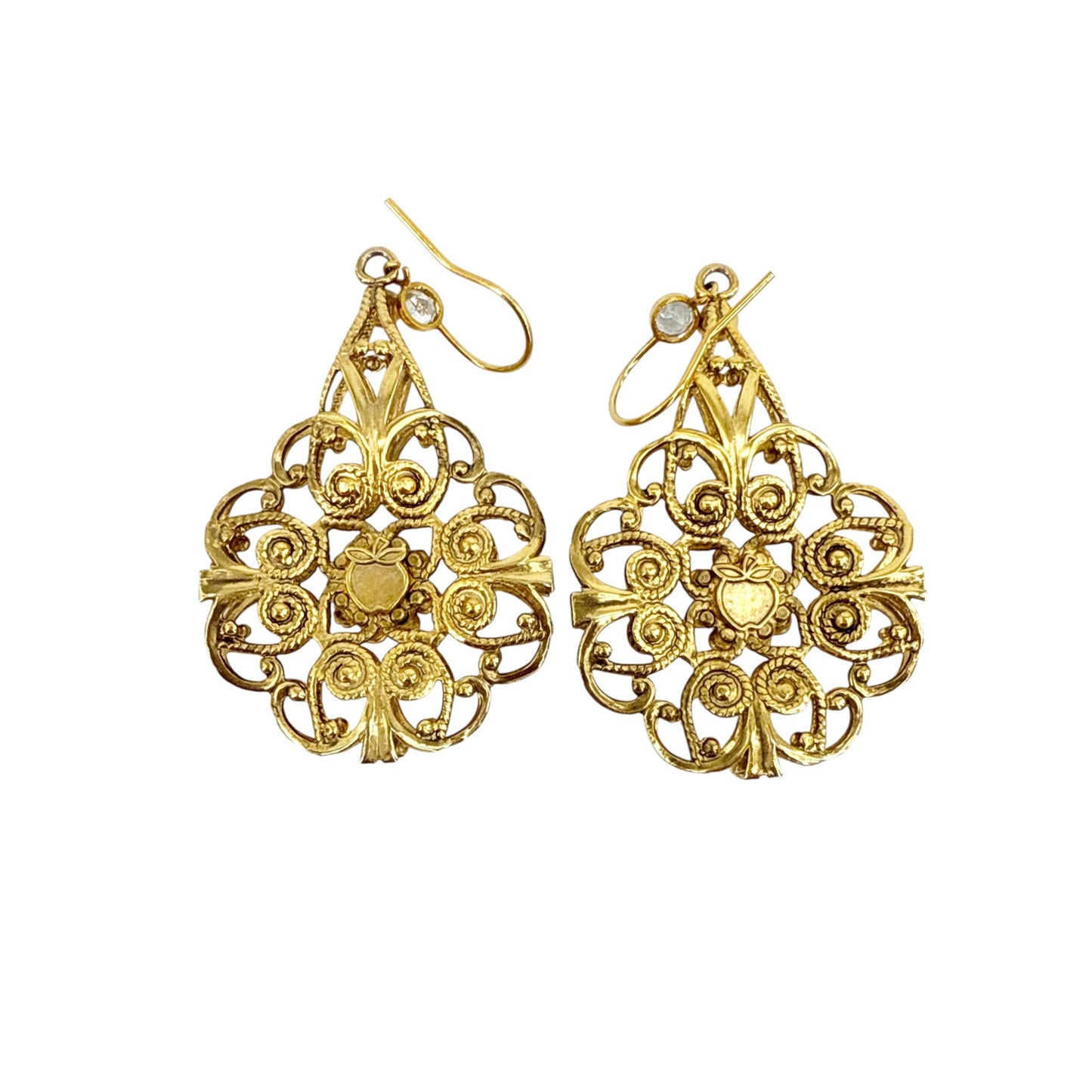 VIRGINS SAINTS & ANGELS VSA Snow White Flower Drop Earrings Once Upon a Time