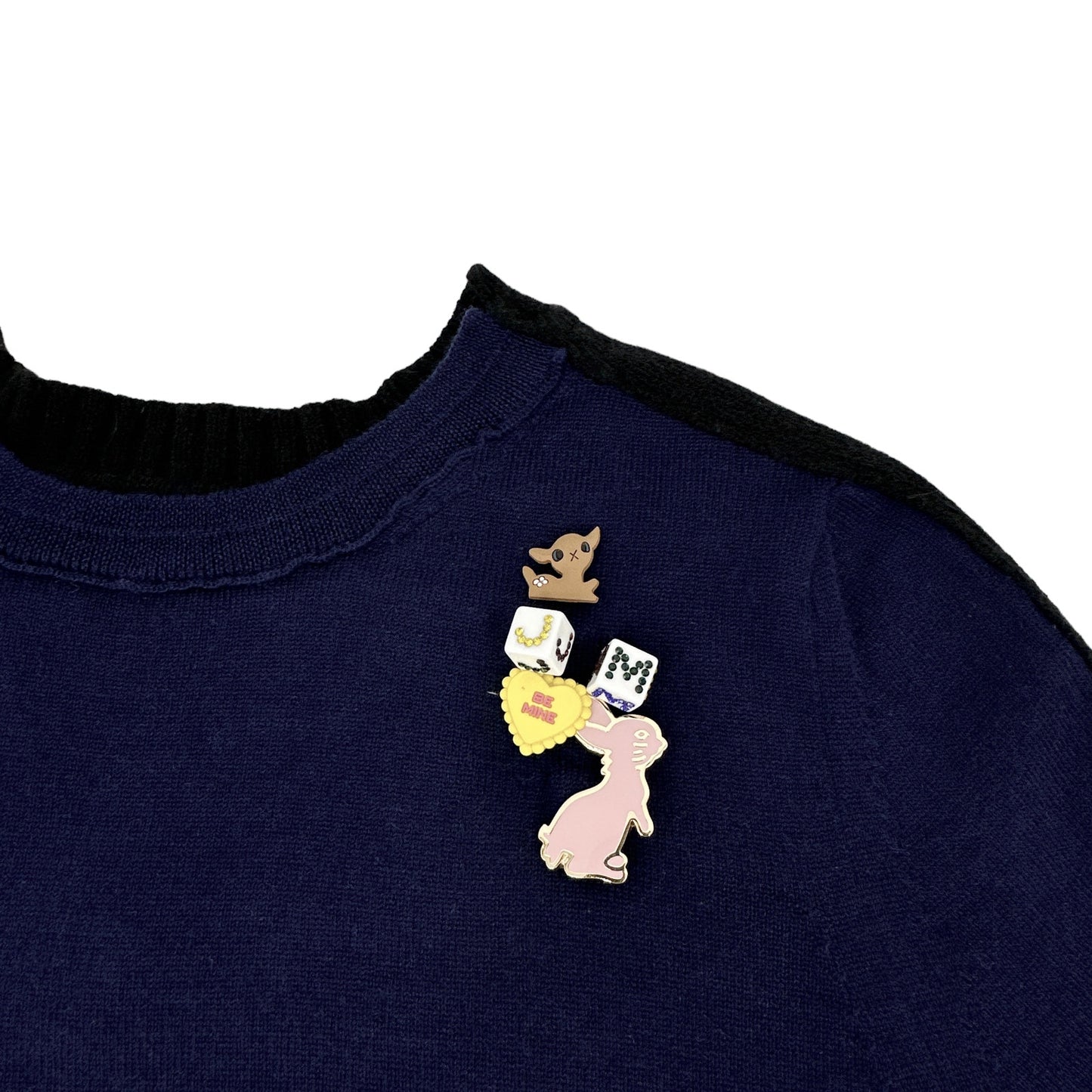 MARC JACOBS The DIY Wool Sweater in Navy S