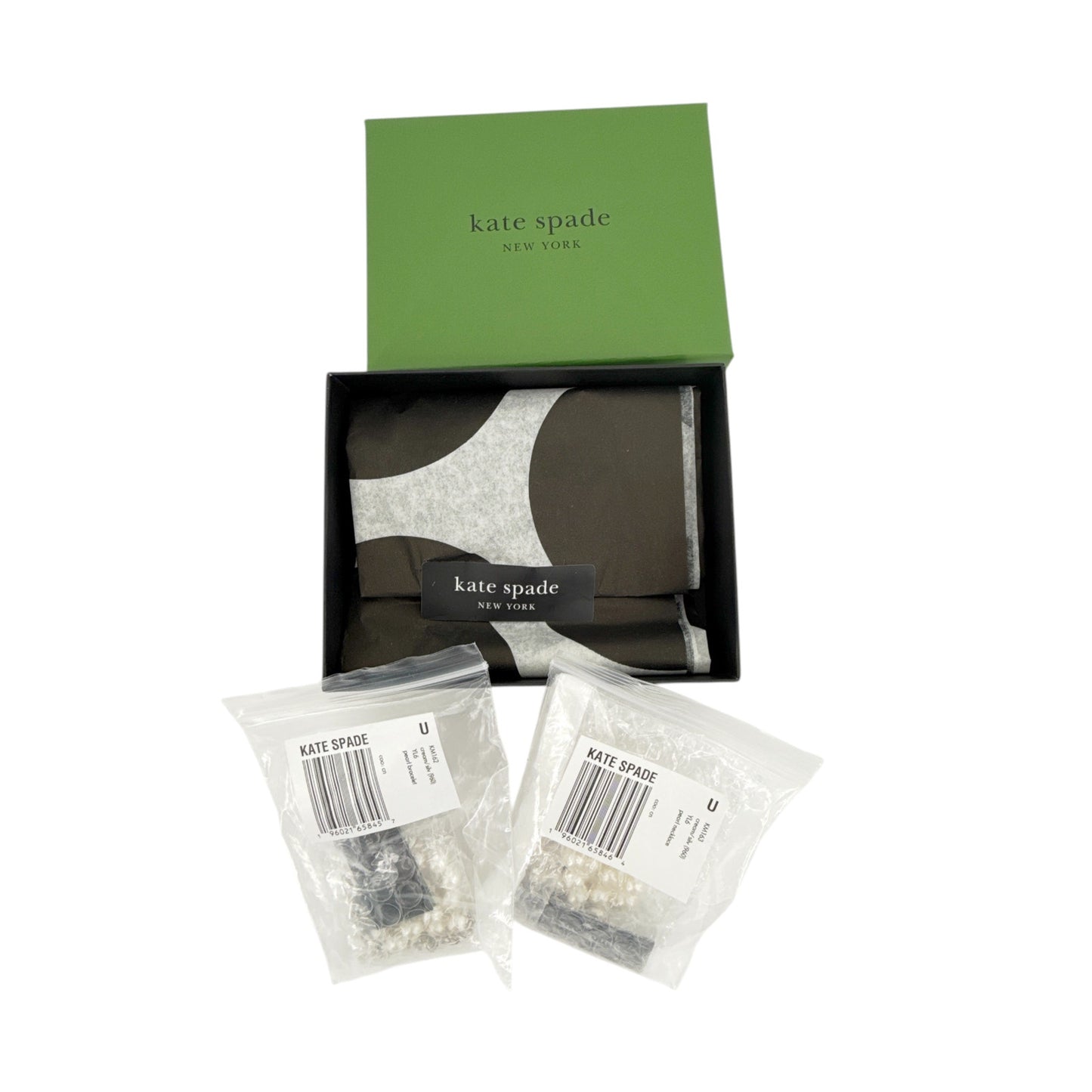 KATE SPADE New York Statement Spade Pearl Wrap Necklace & Bracelet Gift Set