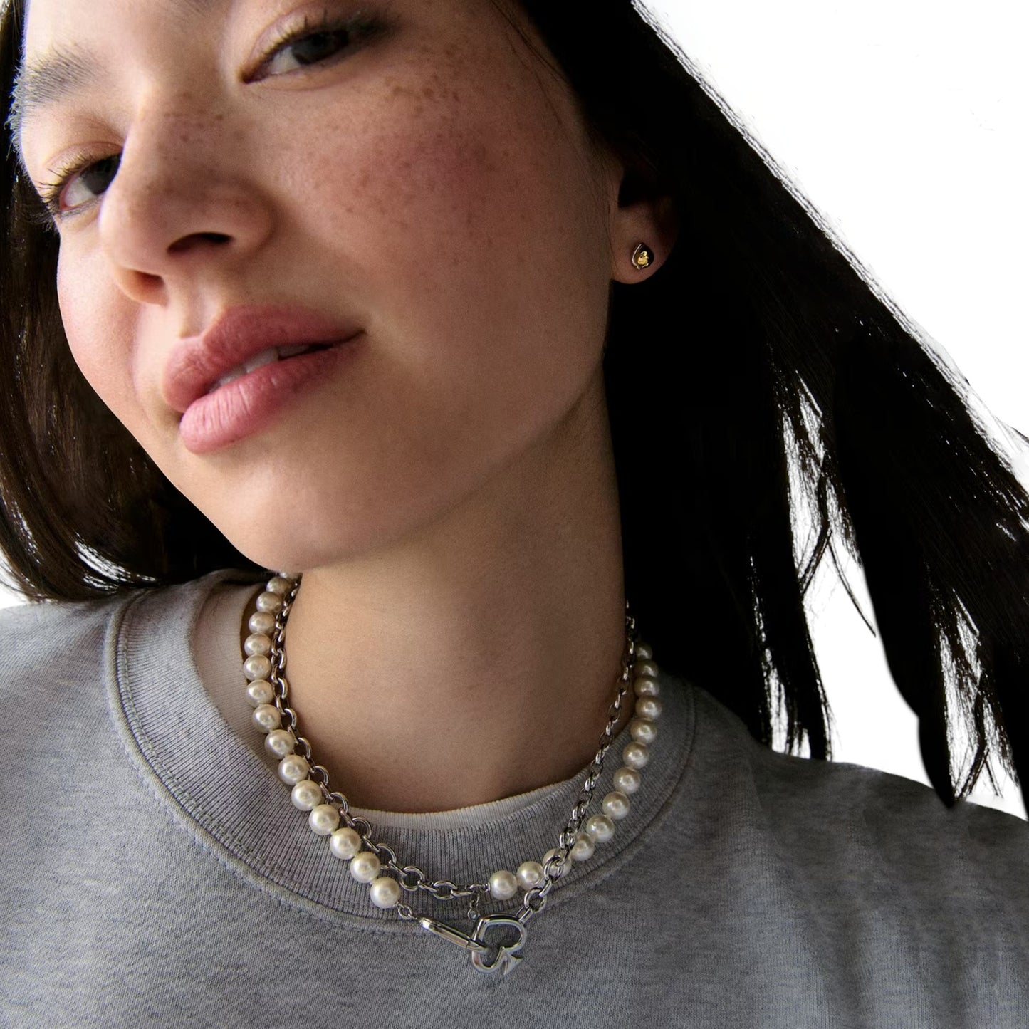 KATE SPADE New York Statement Spade Pearl Wrap Necklace