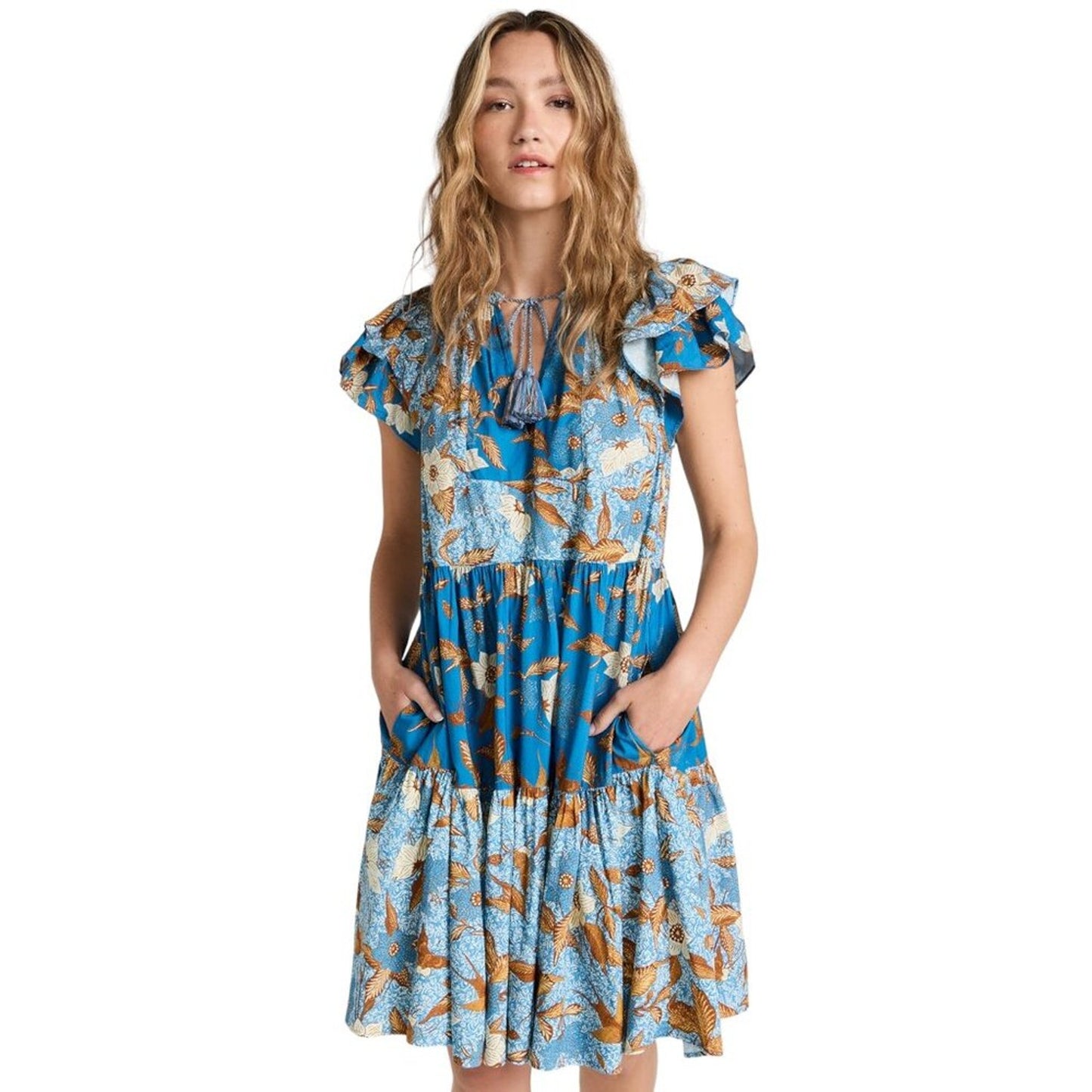 ULLA JOHNSON Gail Dress in Lapis 2