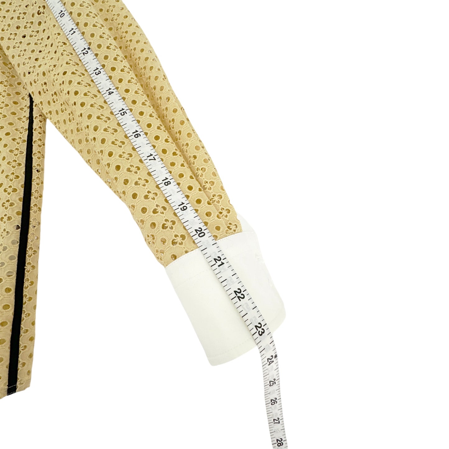 TORY BURCH Honeycomb Eyelet Shirt 4|S