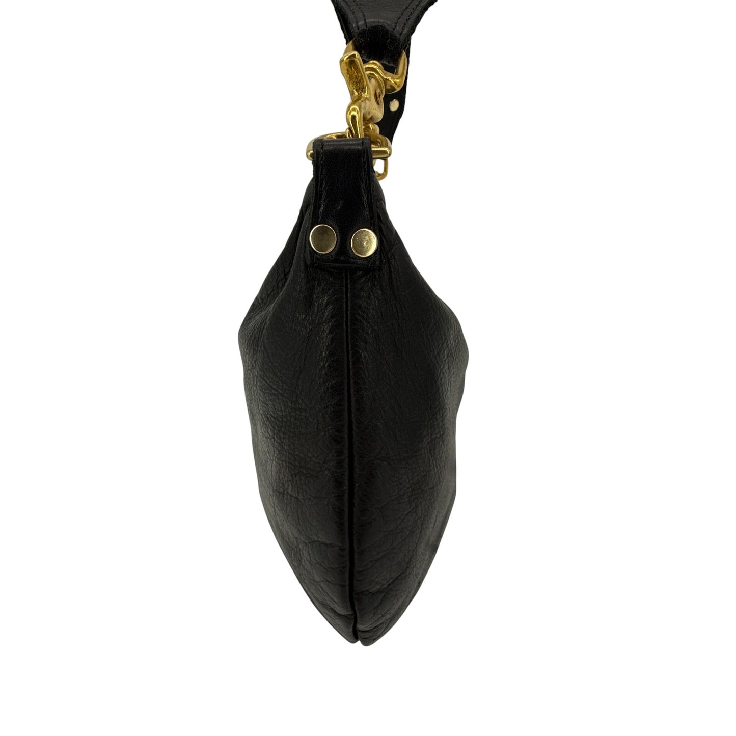 CLARE V. Moyen Messenger in Relaxed Black with Braided Crossbody Strap