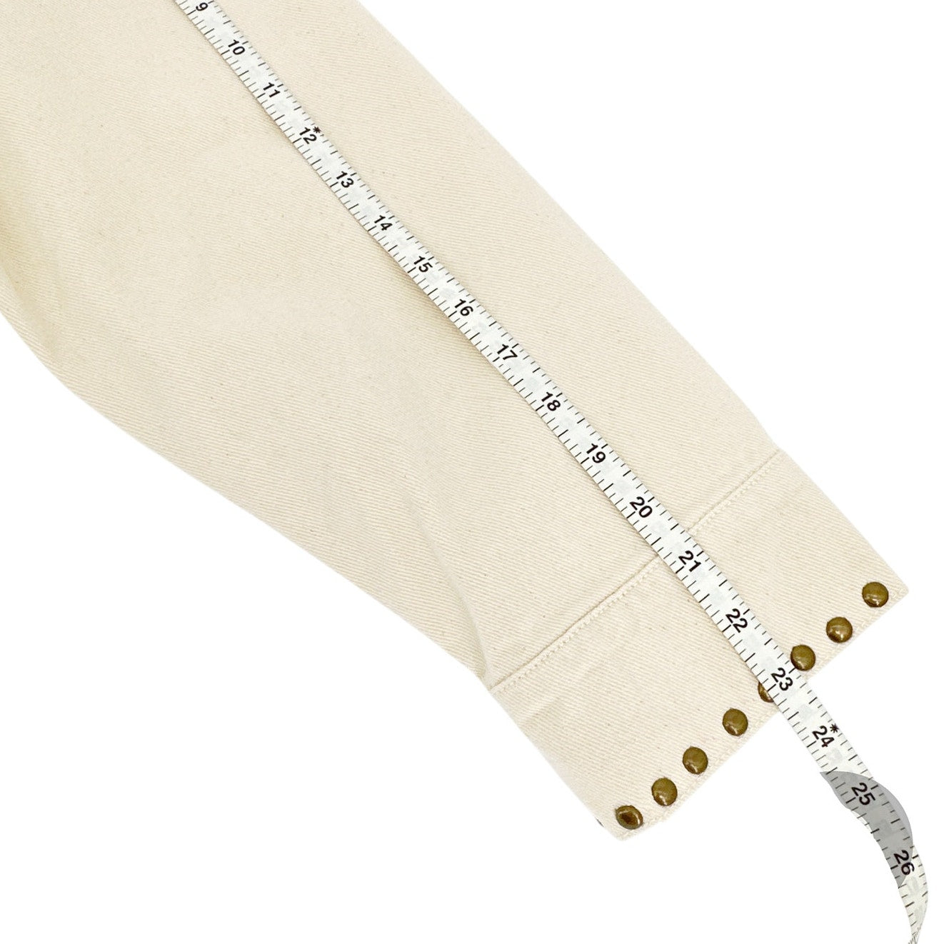 THE GREAT. The Studded Slouchy Jean Jacket.in Natural 1|S