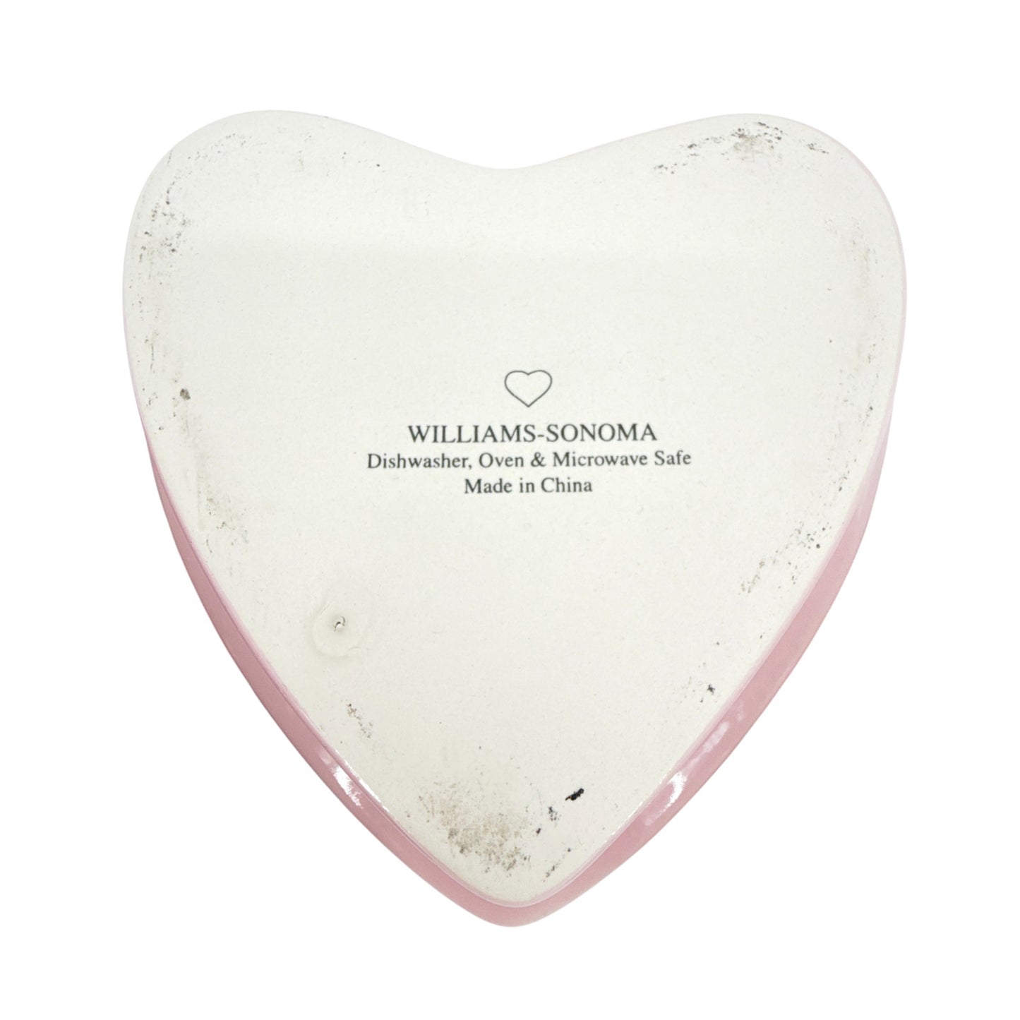 WILLIAMS-SONOMA Beaded Heart Shaped Ramekins || Set of 3