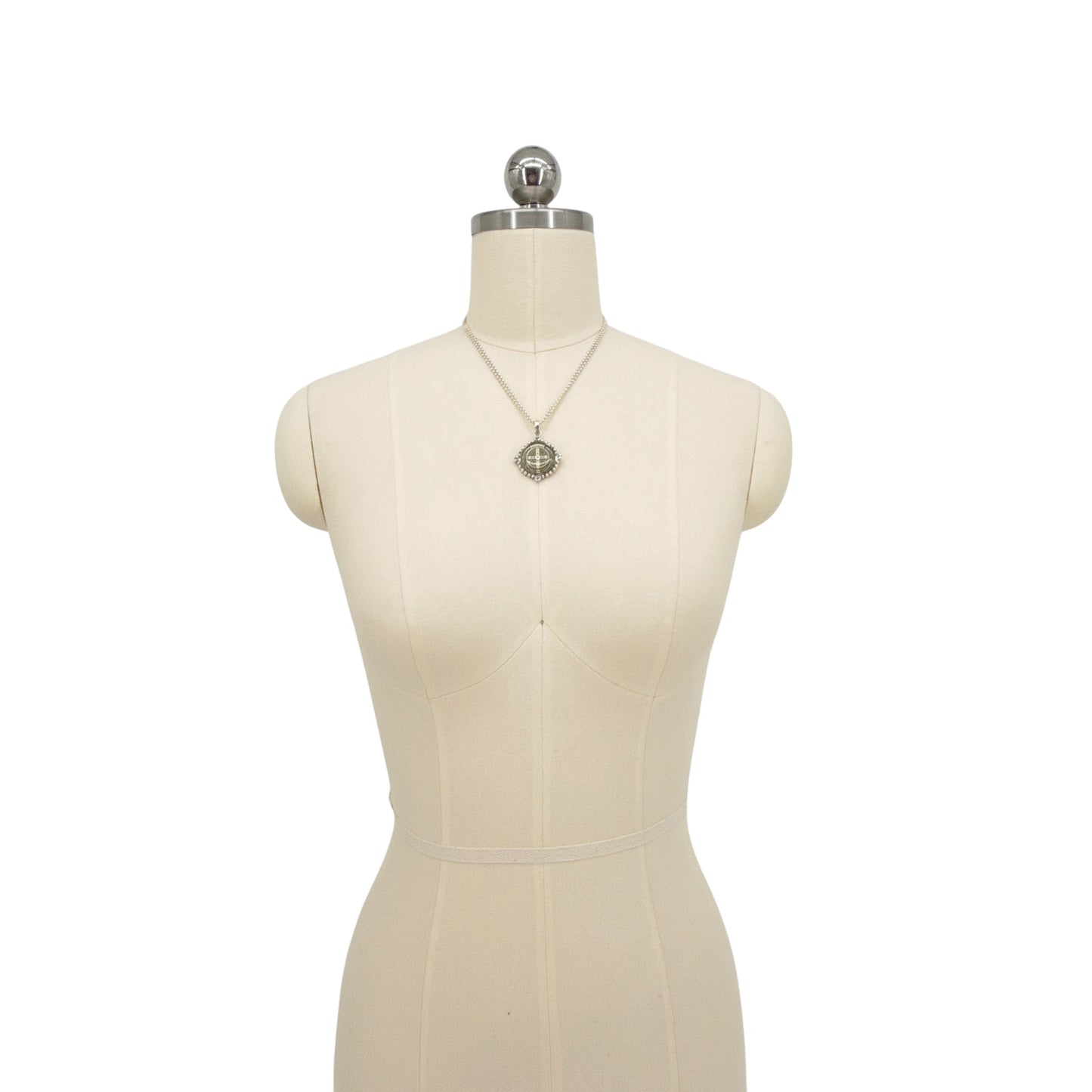 VIRGINS SAINTS & ANGELS VSA Bespoke San Benito Charm Necklace in Sterling Silver