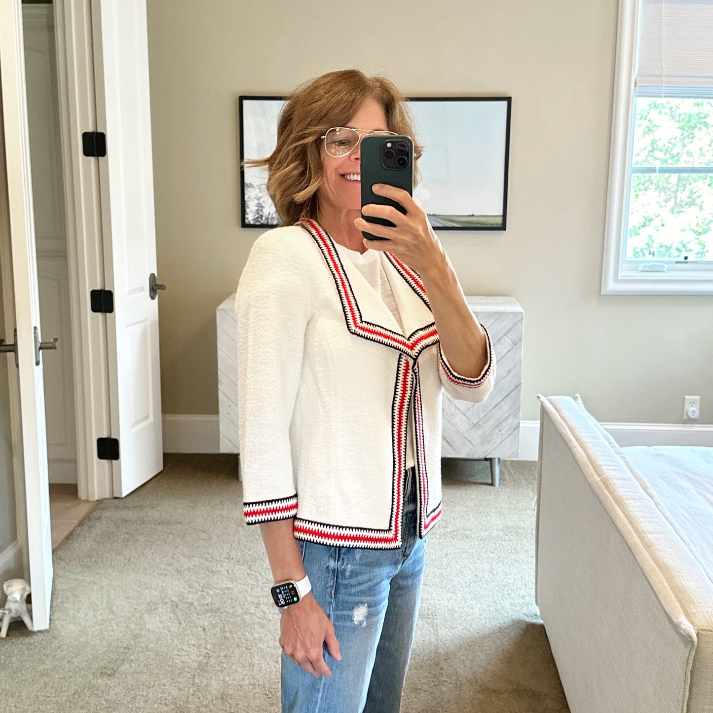 ST. JOHN Clair Striped Jacket 4|S