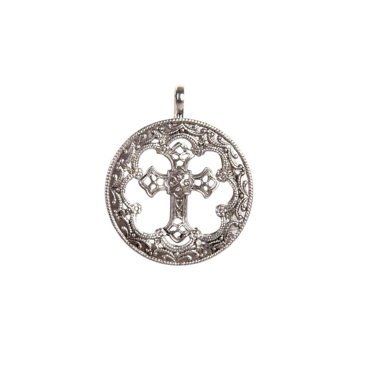 VIRGINS SAINTS & ANGELS VSA Basilica Hope Medallion in Silver