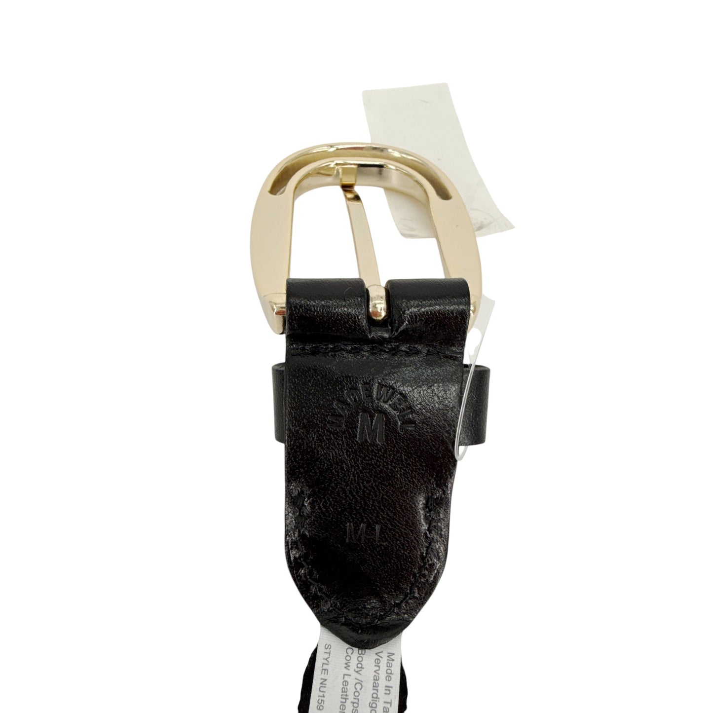 MADEWELL Braided Belt in True Black M-L