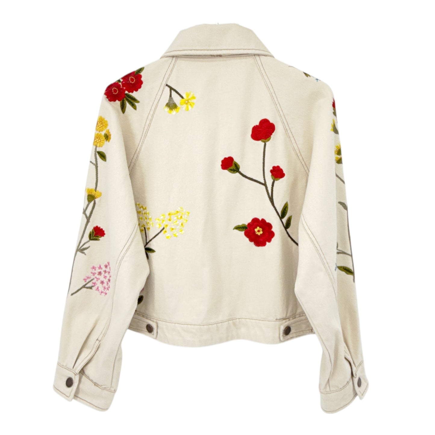 ANTHROPOLOGIE Floral Embroidered Jacket XS