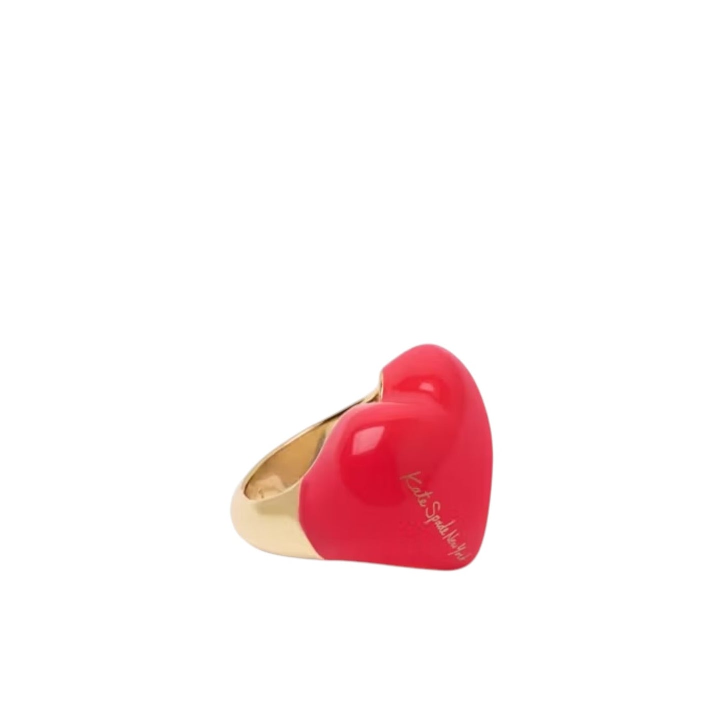 KATE SPADE Heart You Statement Ring in Red 5
