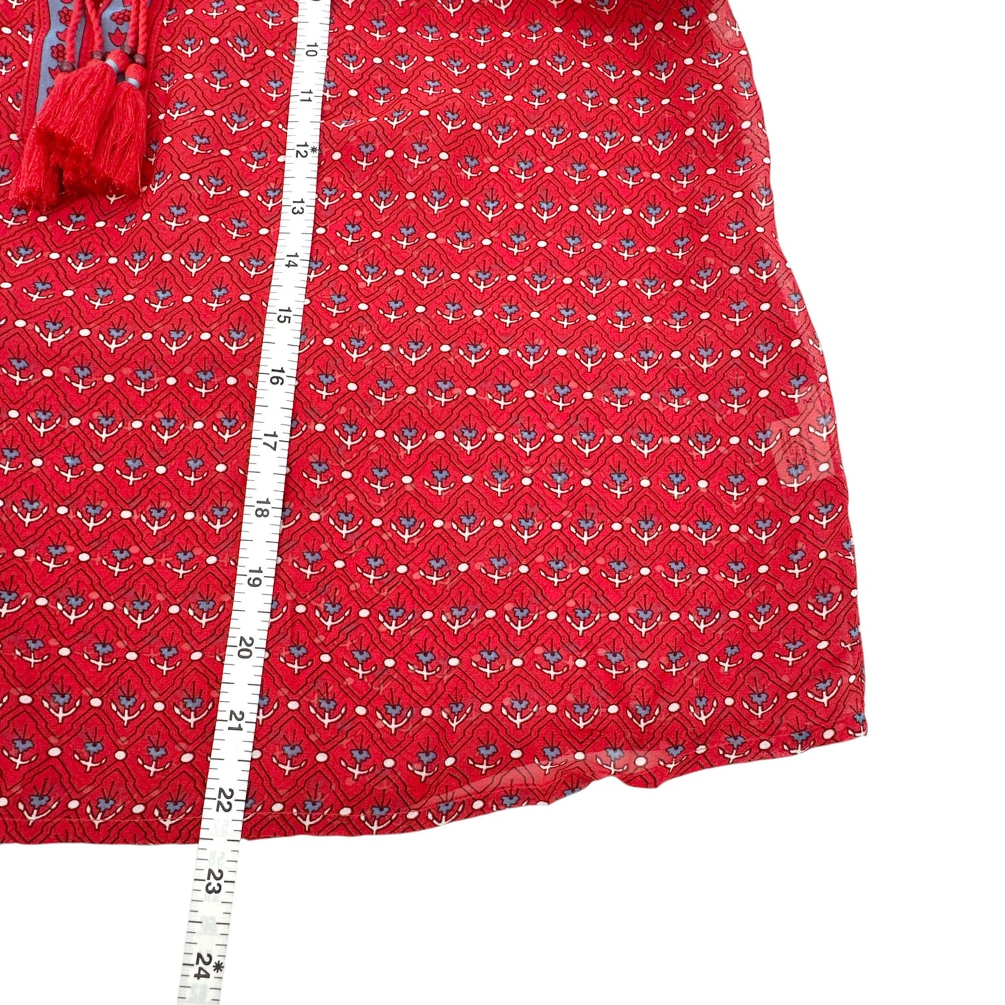 ULLA JOHNSON Silk Top in Scarlet 2