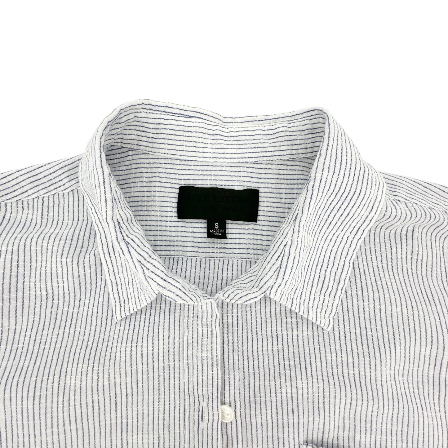 NILI LOTAN Pinstripe Cotton Voile NL Shirt S