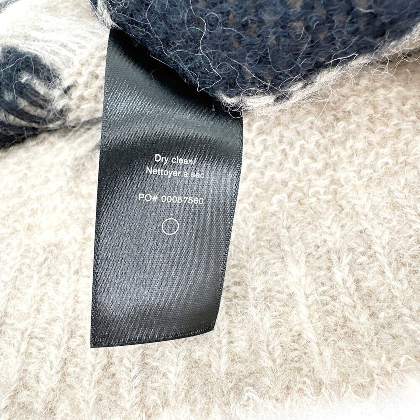 RAG & BONE Mia Striped Wool Alpaca Cable Sweater M