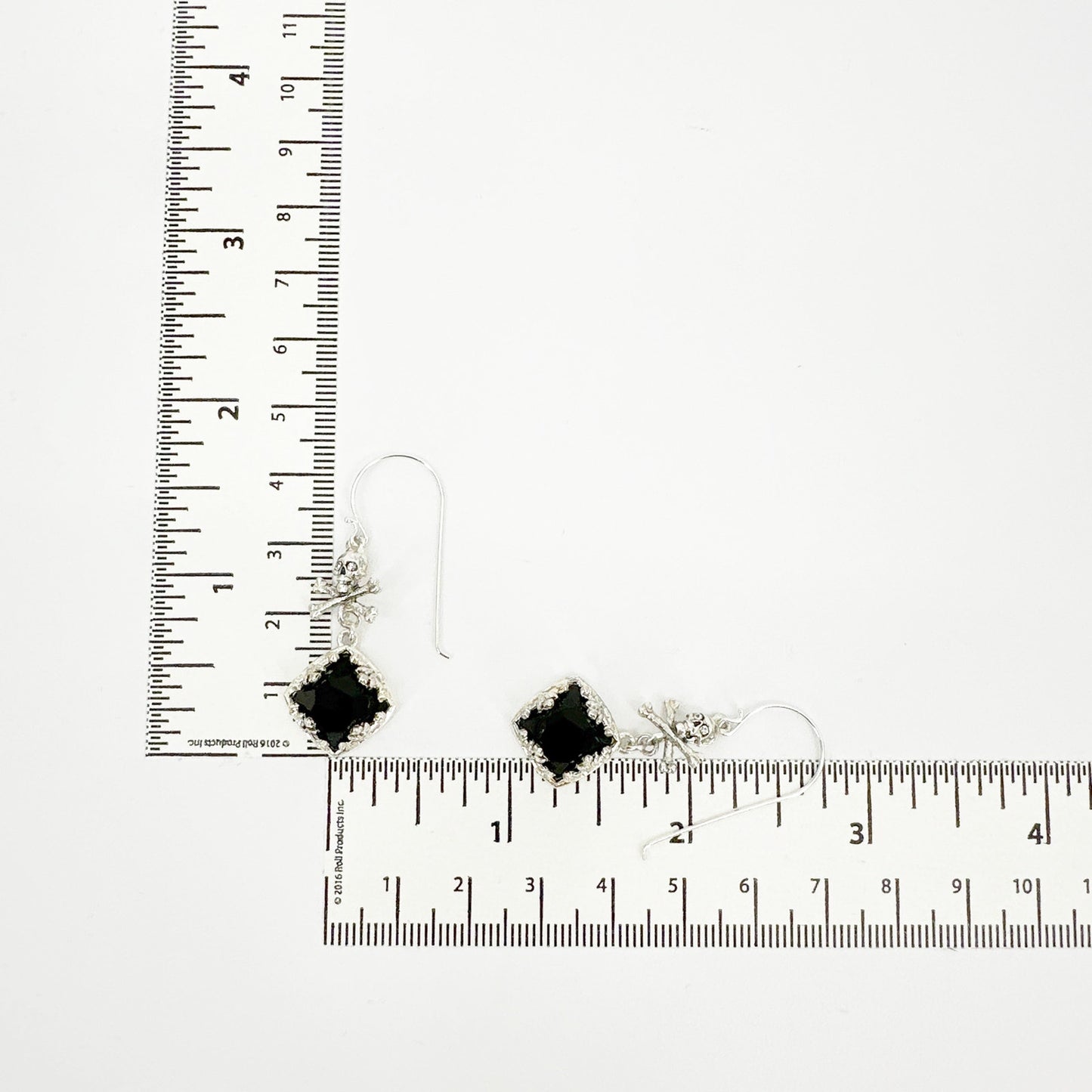 VIRGINS SAINTS & ANGELS VSA Skull Treasure Earrings in Silver