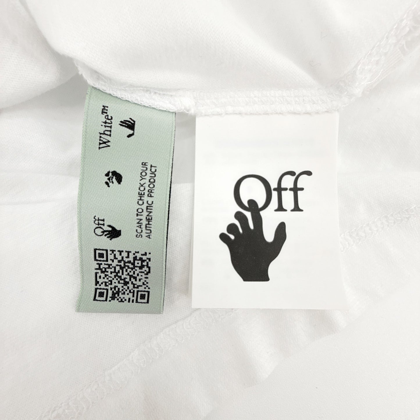 OFF WHITE Embroidered Mini Floral Arrows Tee S