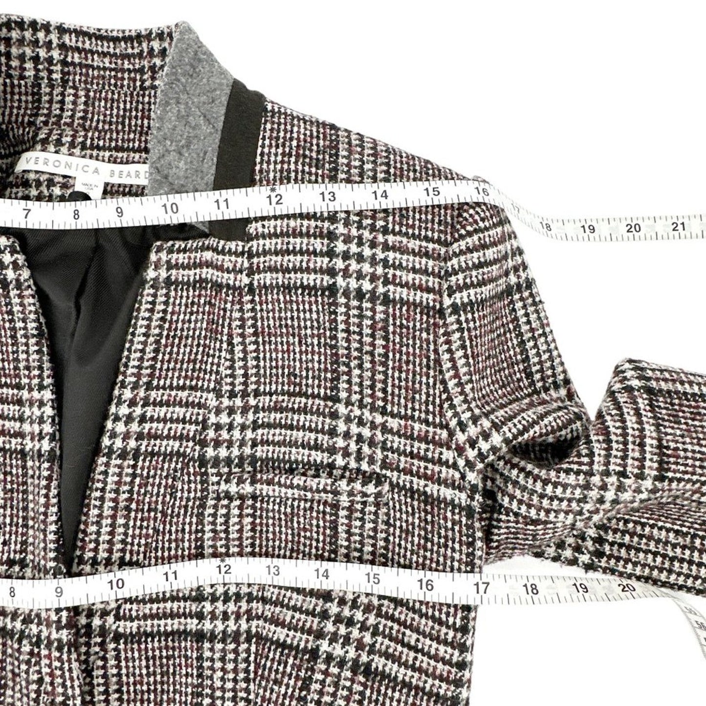 VERONICA BEARD Upcollar Cutaway Dickey Jacket Blazer 0