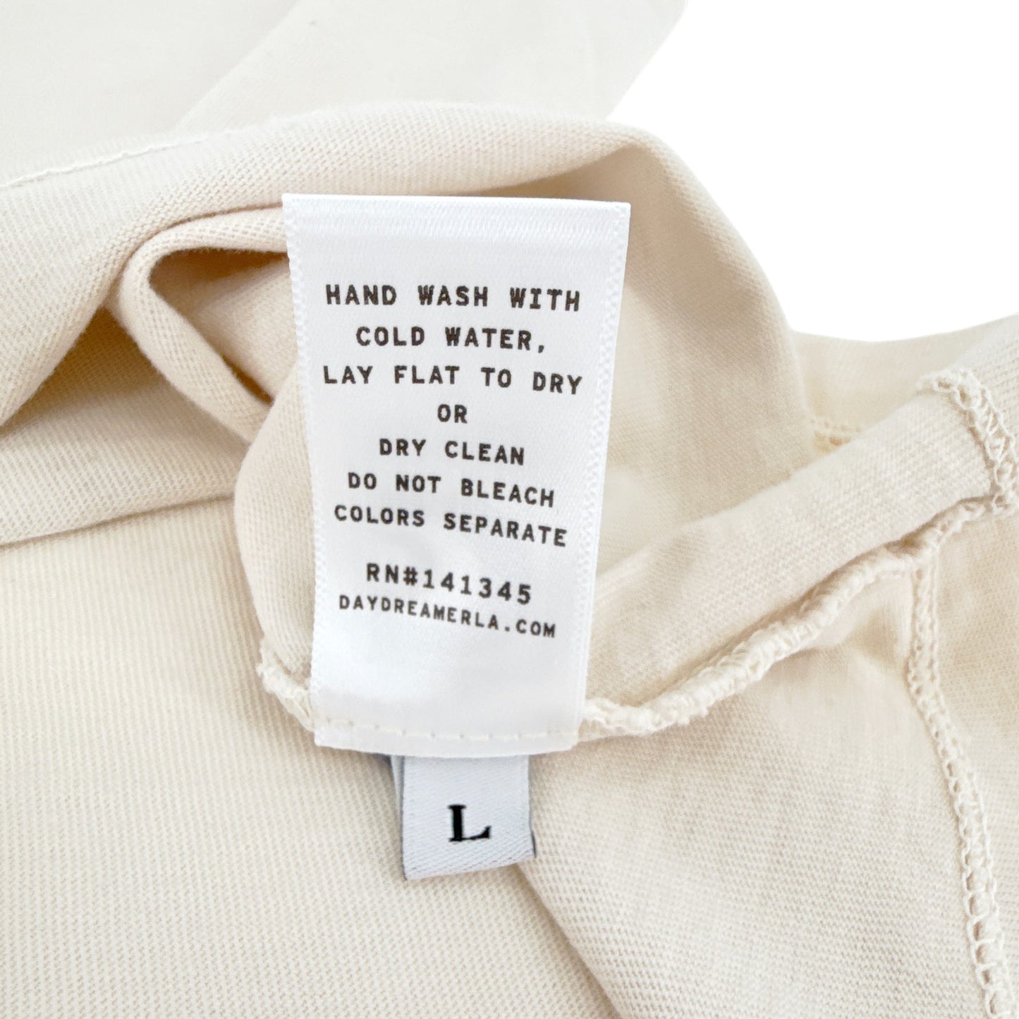 DAYDREAMER Nice List Vintage Tee in Dirty White L