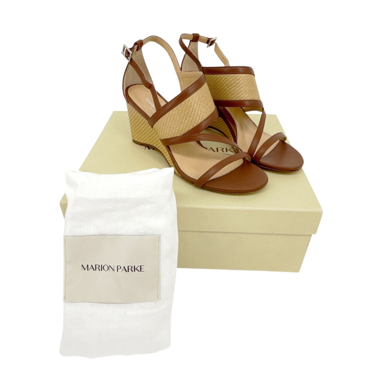 MARION PARKE Penny 70 Wedge in Luggage 37