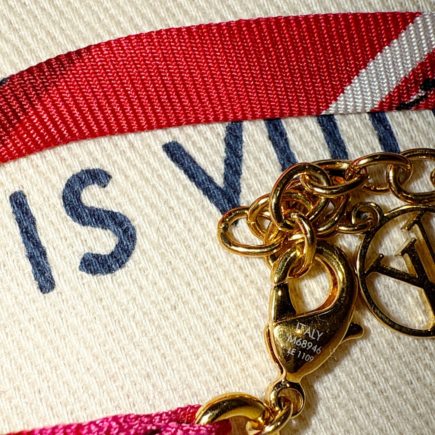 LOUIS VUITTON Silk Be Mindful Bracelet