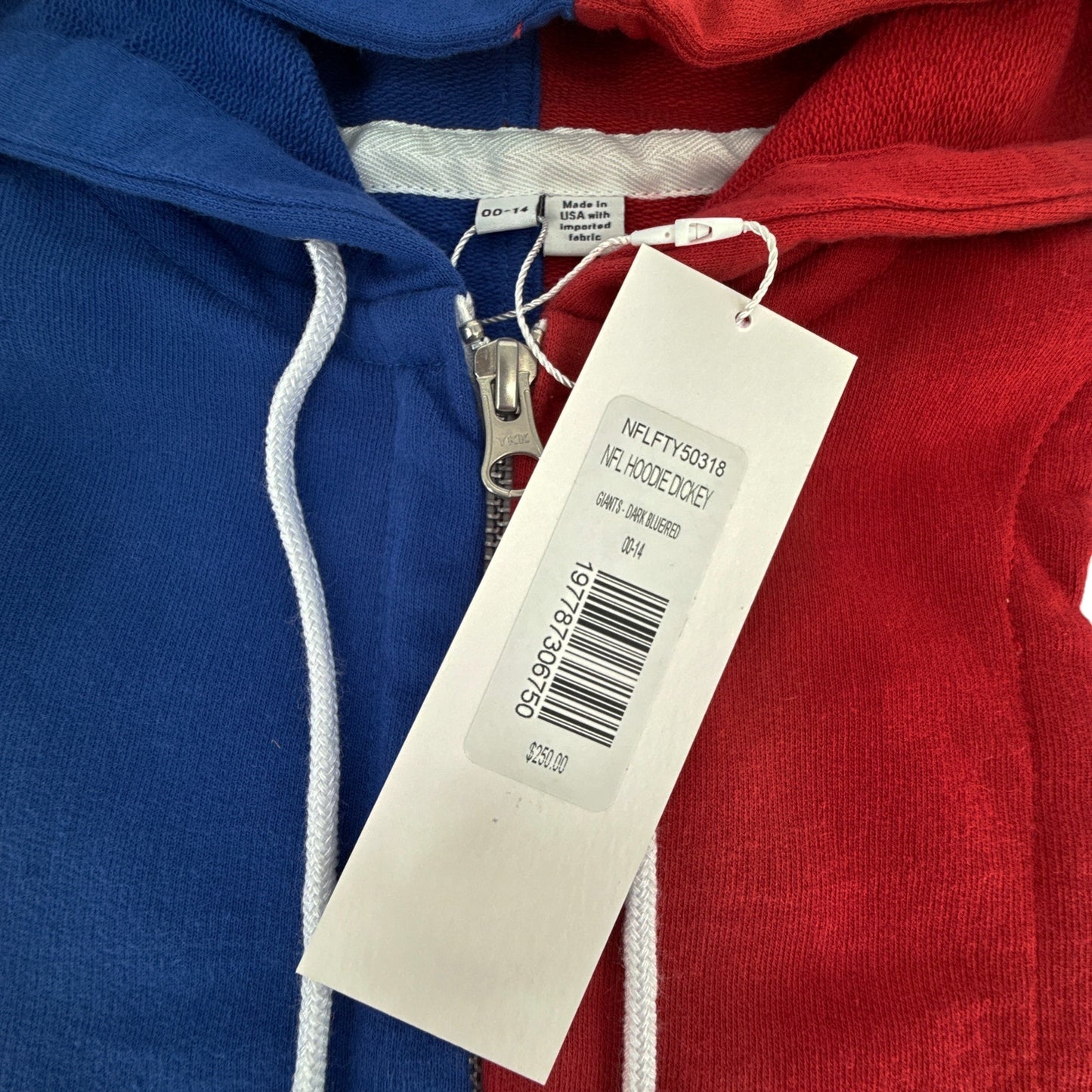 VERONICA BEARD Hoodie Dickey in Dark Blue & Red (NFL New York Giants)
