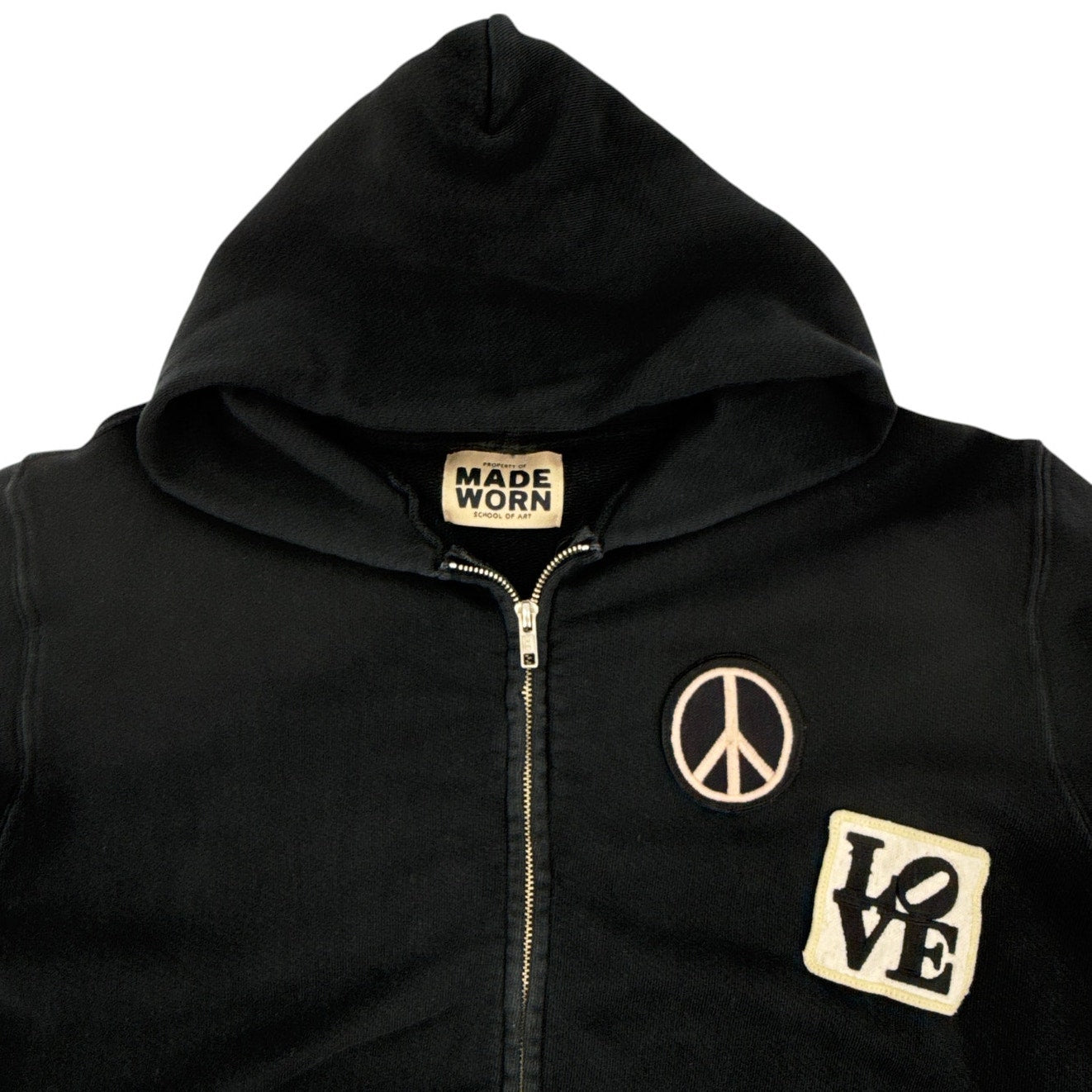 MADEWORN Peace Now Zip Hoodie XS