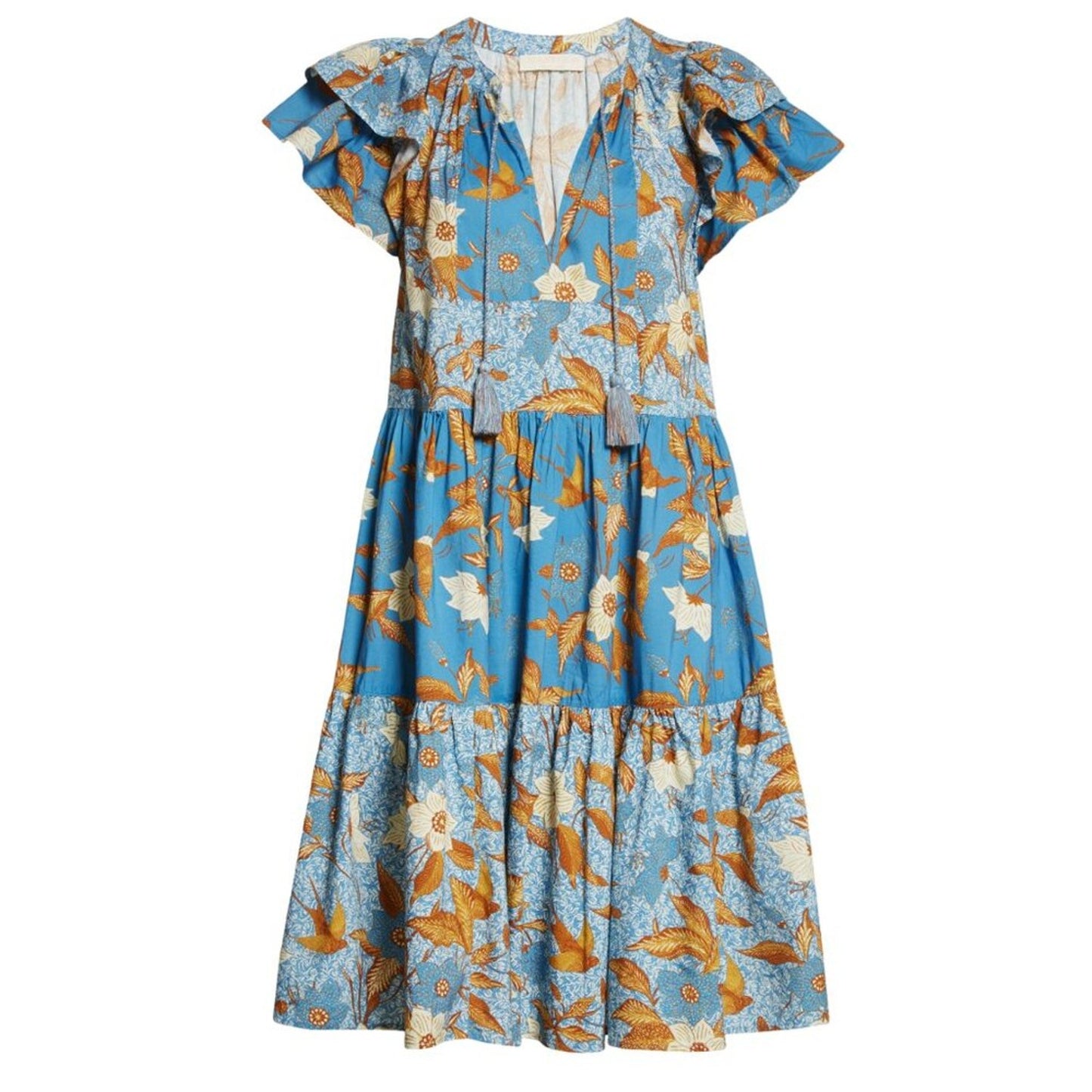ULLA JOHNSON Gail Dress in Lapis 2