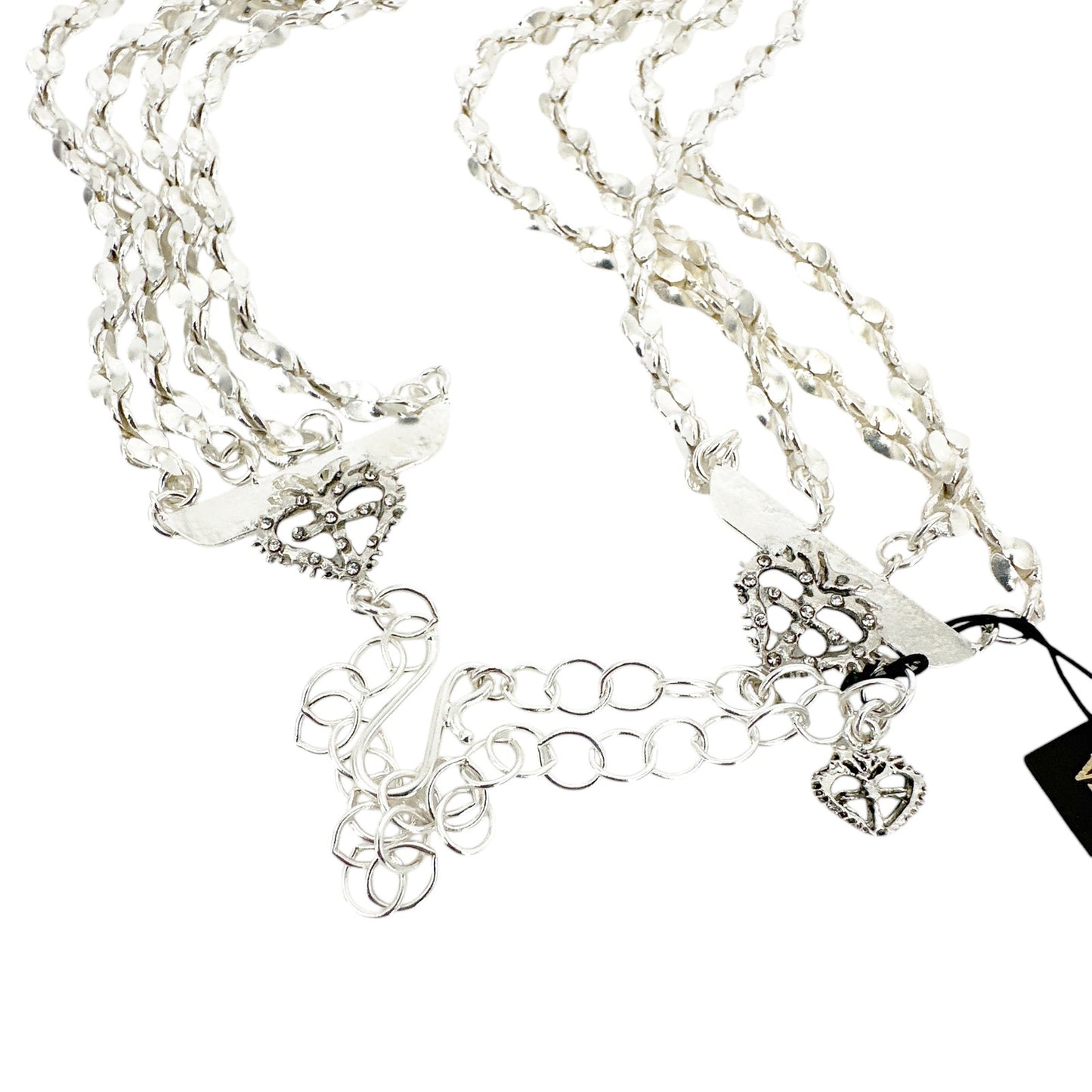 VIRGINS SAINTS & ANGELS VSA Love Chain Necklace with Electra Medallion in Silver