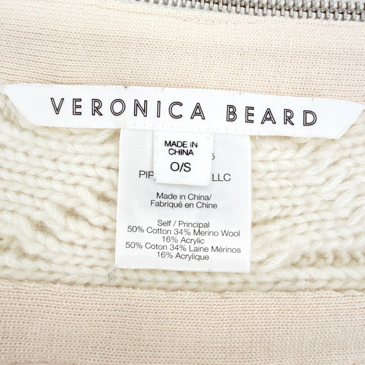 VERONICA BEARD Upstate Knit Striped Dickey & Cuffs