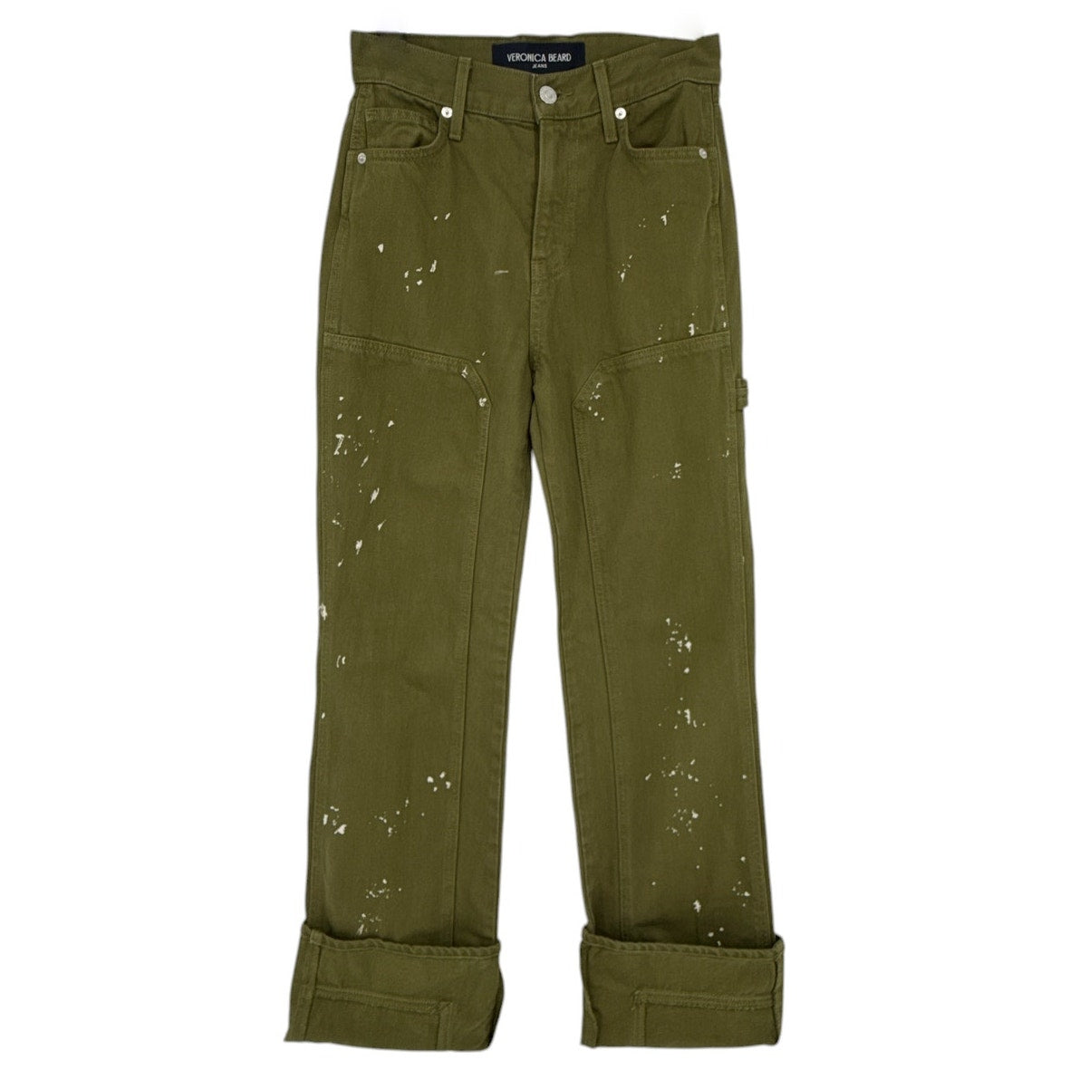 VERONICA BEARD Dylan Paint Splatter Straight Leg Pant 24