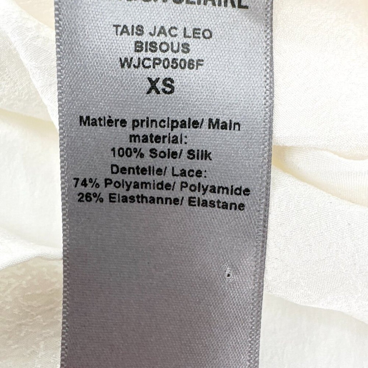 ZADIG & VOLTAIRE Tais Jac Leo Bisous Shirt XS