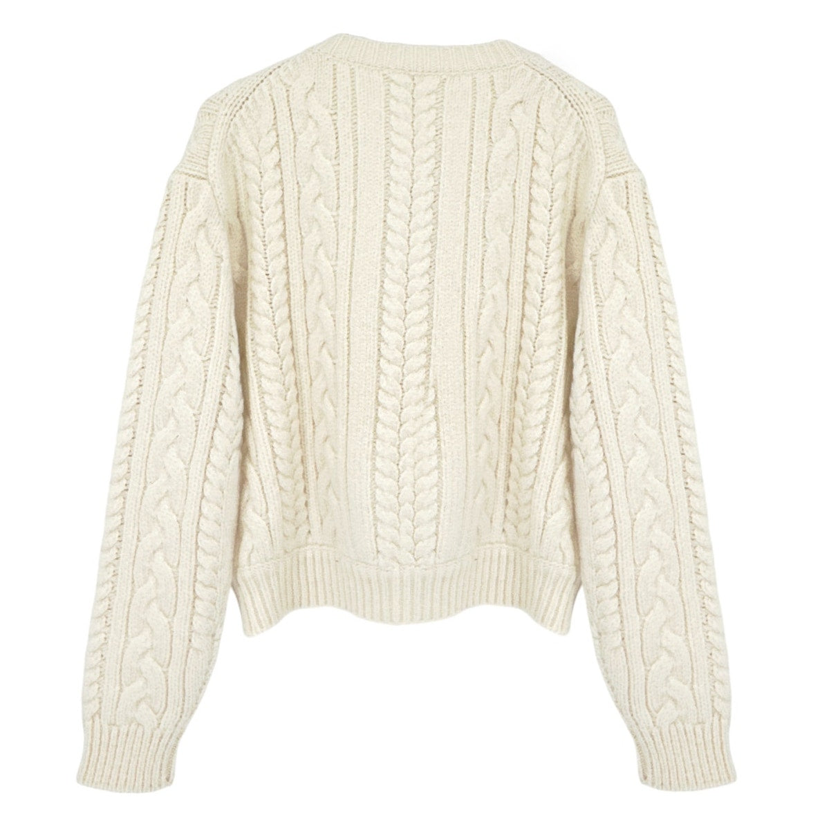 FRAME Cable Knit Wool Blend Sweater XS