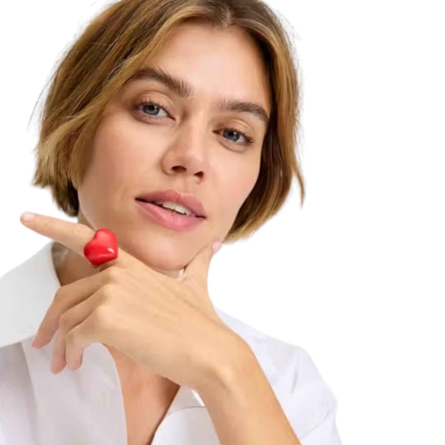 KATE SPADE Heart You Statement Ring in Red 5