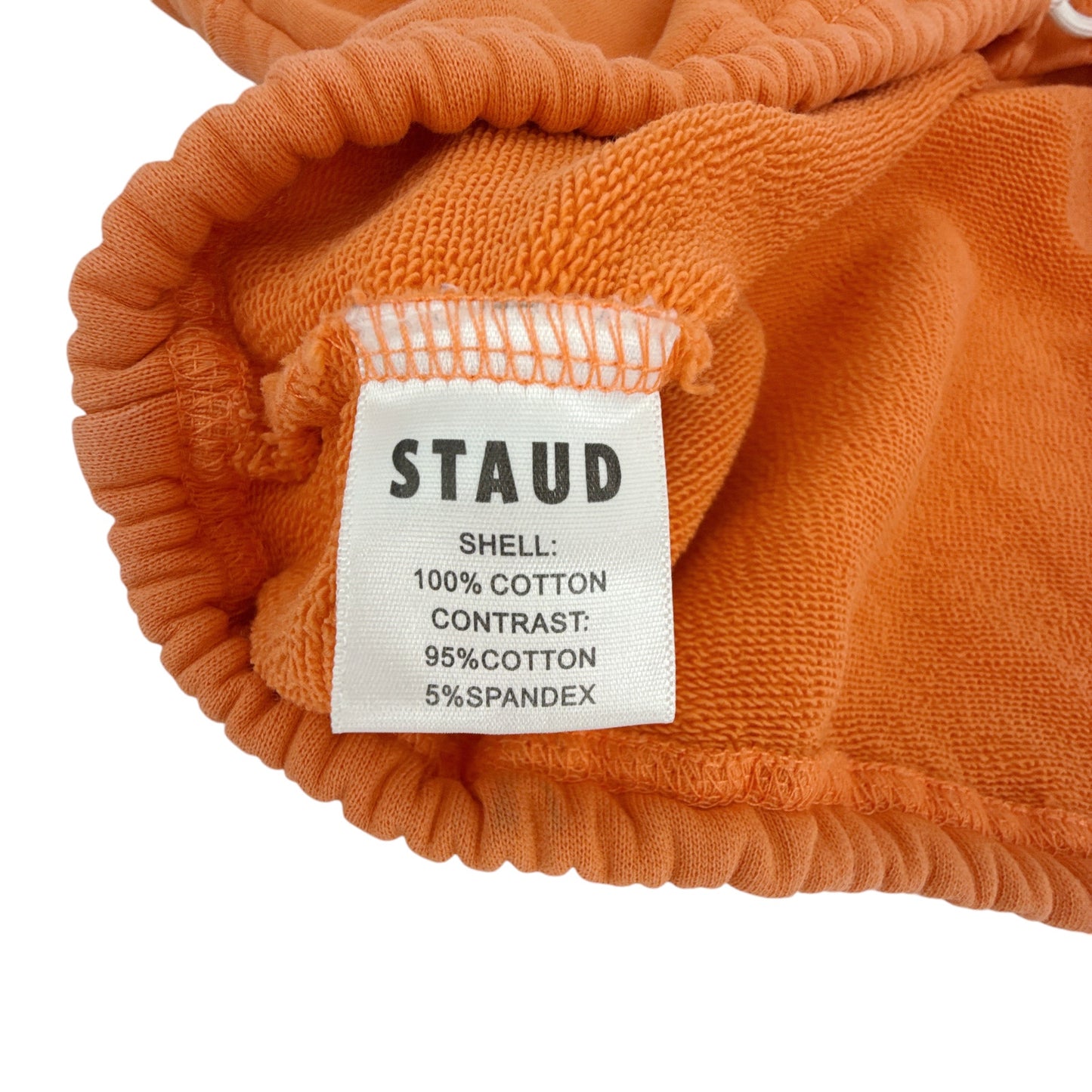 STAUD French Terry Zip Front Sweatshirt S