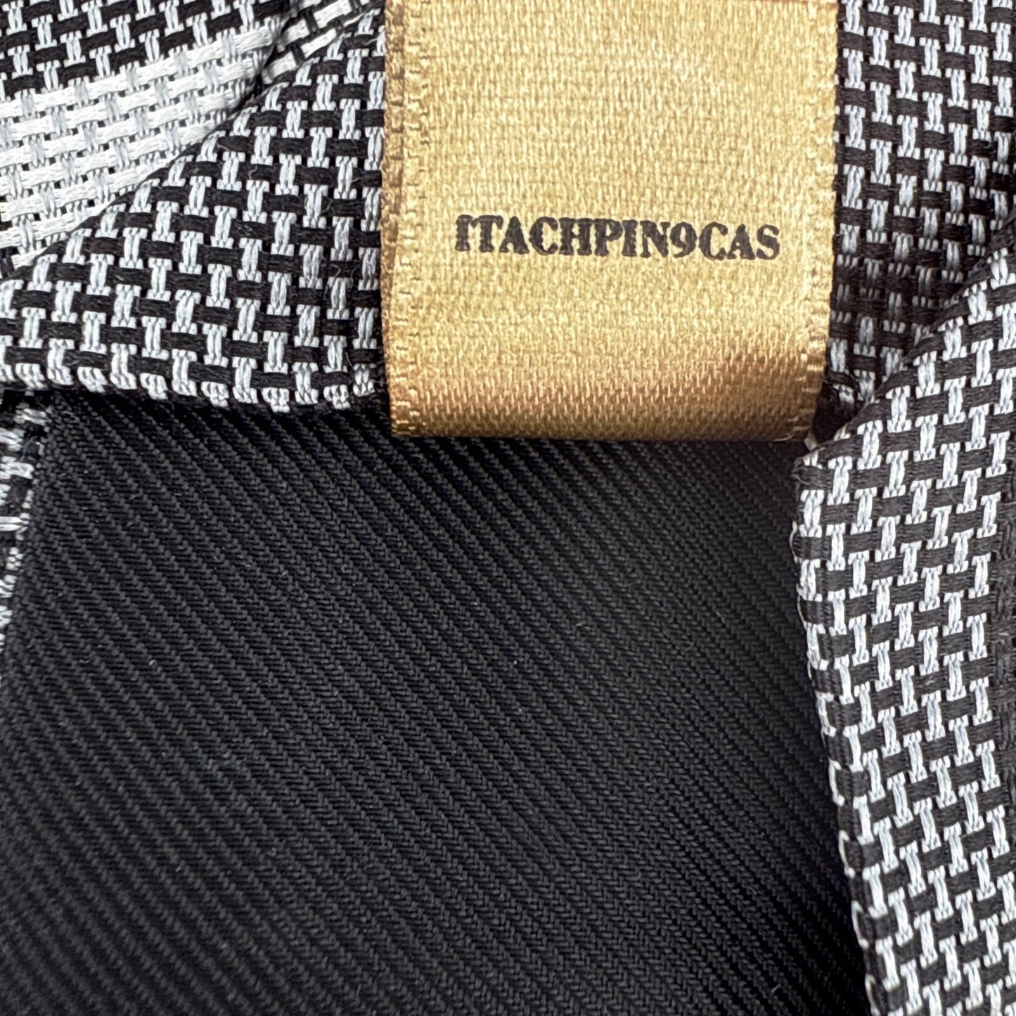 BURBERRY Manston Exploded Check Silk Tie in Charcoal