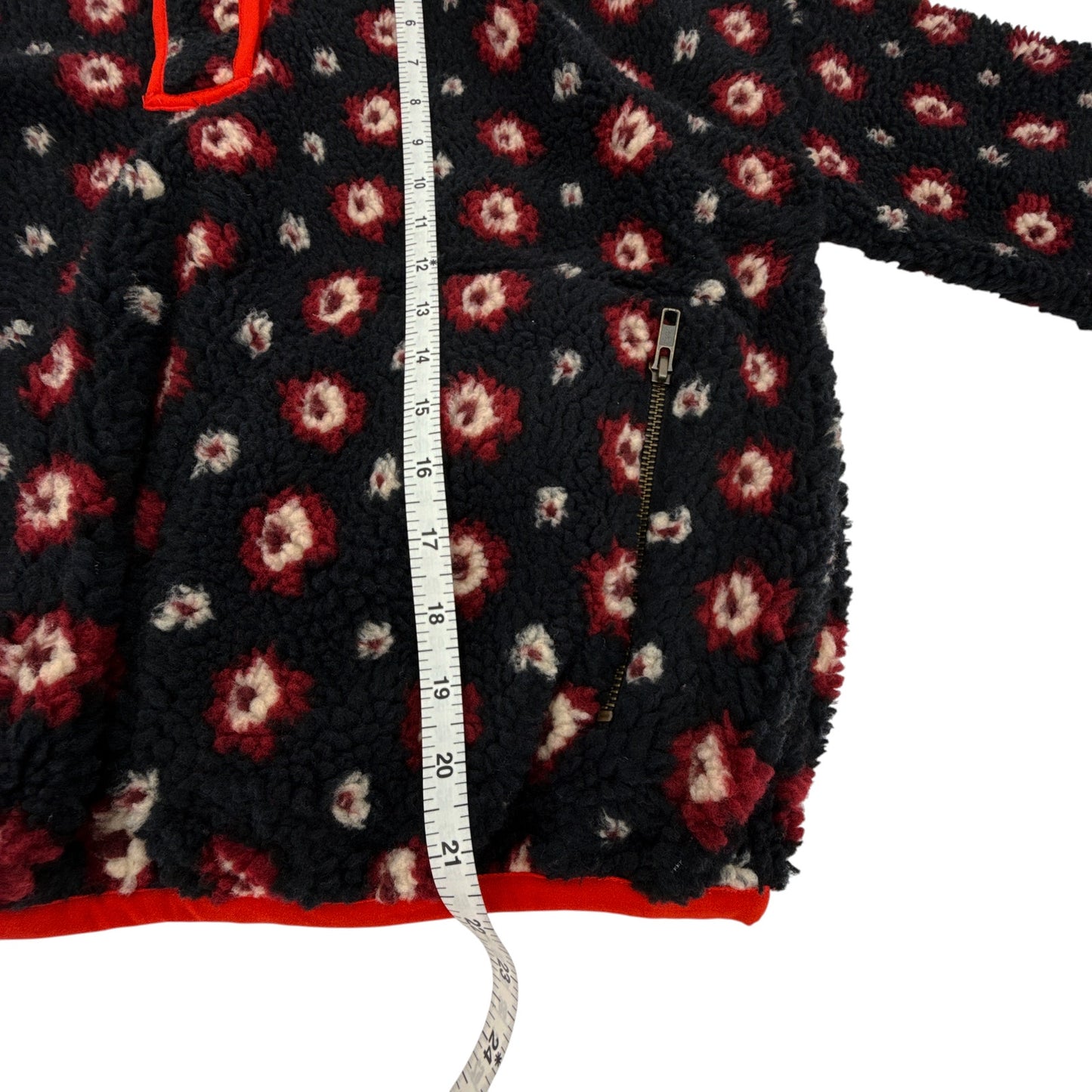 THE GREAT. The Countryside Pullover in Navy Geo Daisy 0|XS
