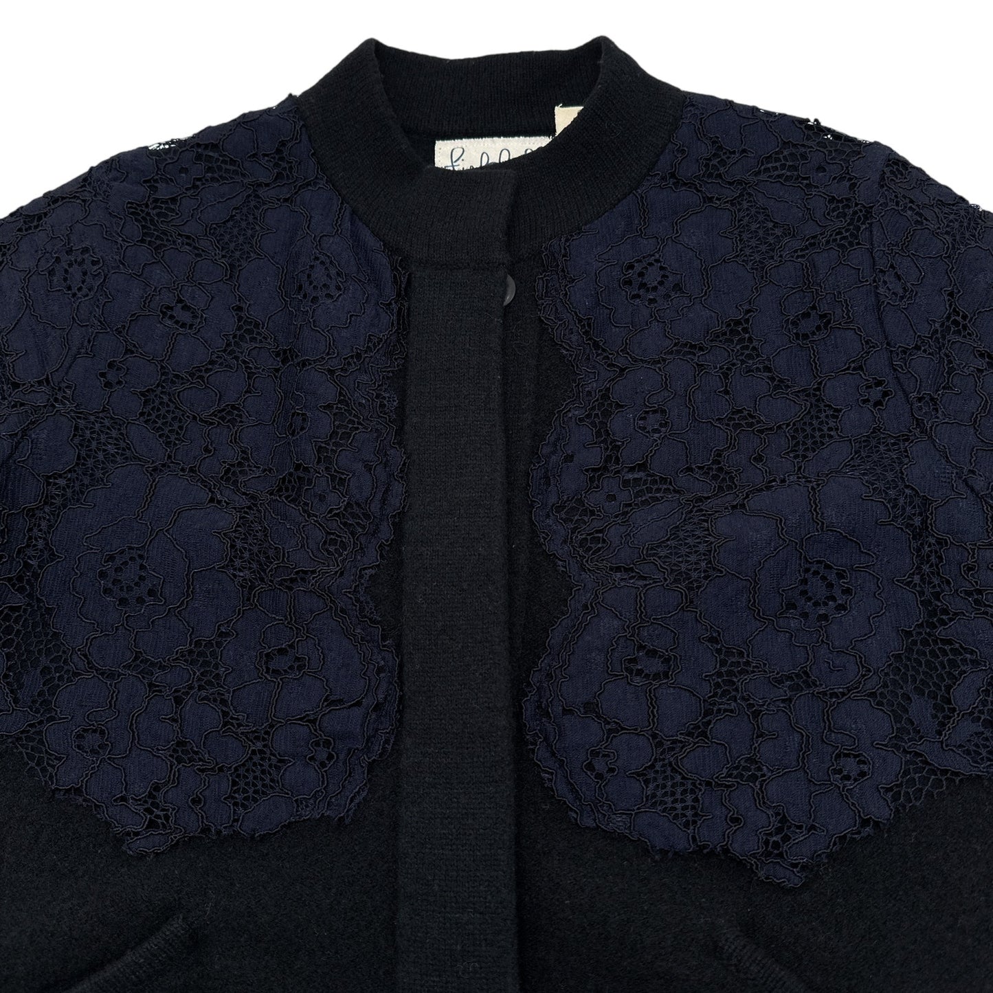 ANTHROPOLOGIE Field Flower Lace Bell Sleeve Sweater Jacket Size XS