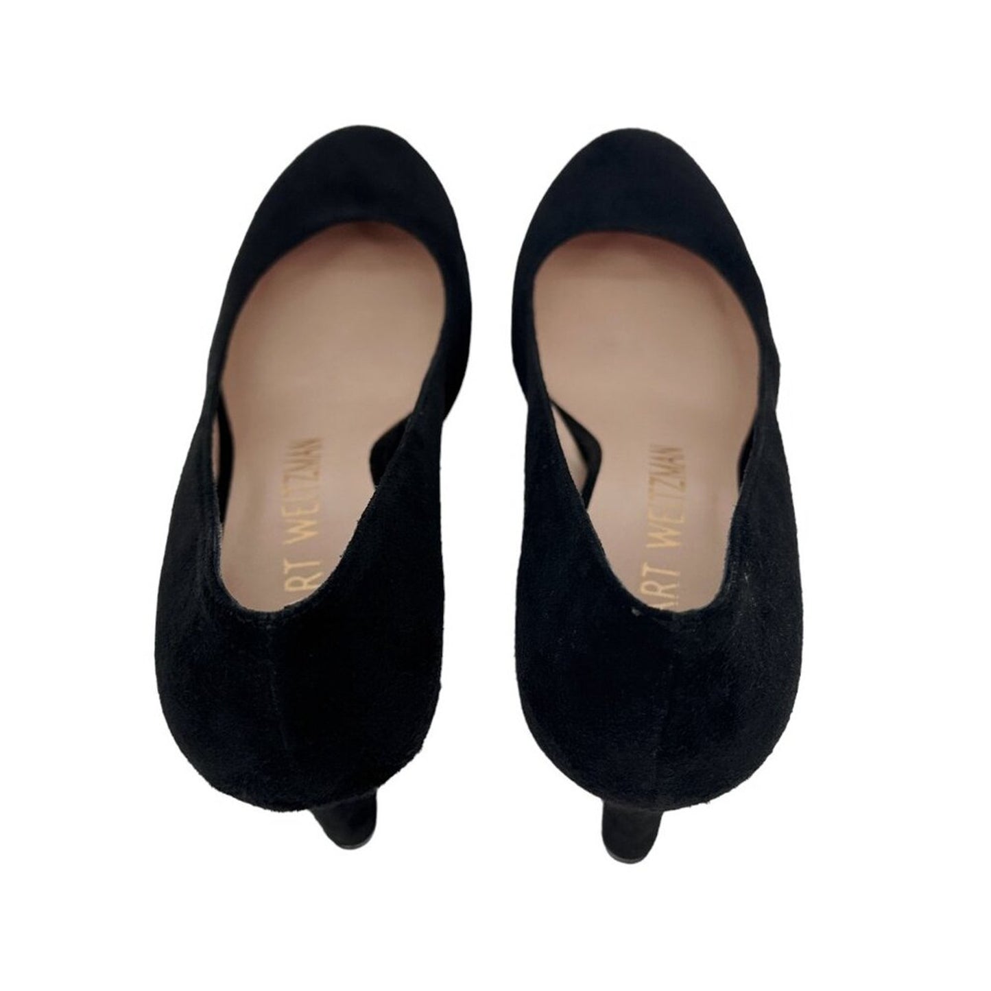 STUART WEITZMAN Larsa Suede Platform Pump in Black 6.5M