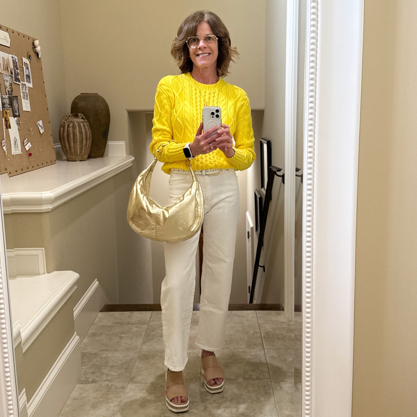 VALENTINO GARAVANI Metallic Chain Hobo