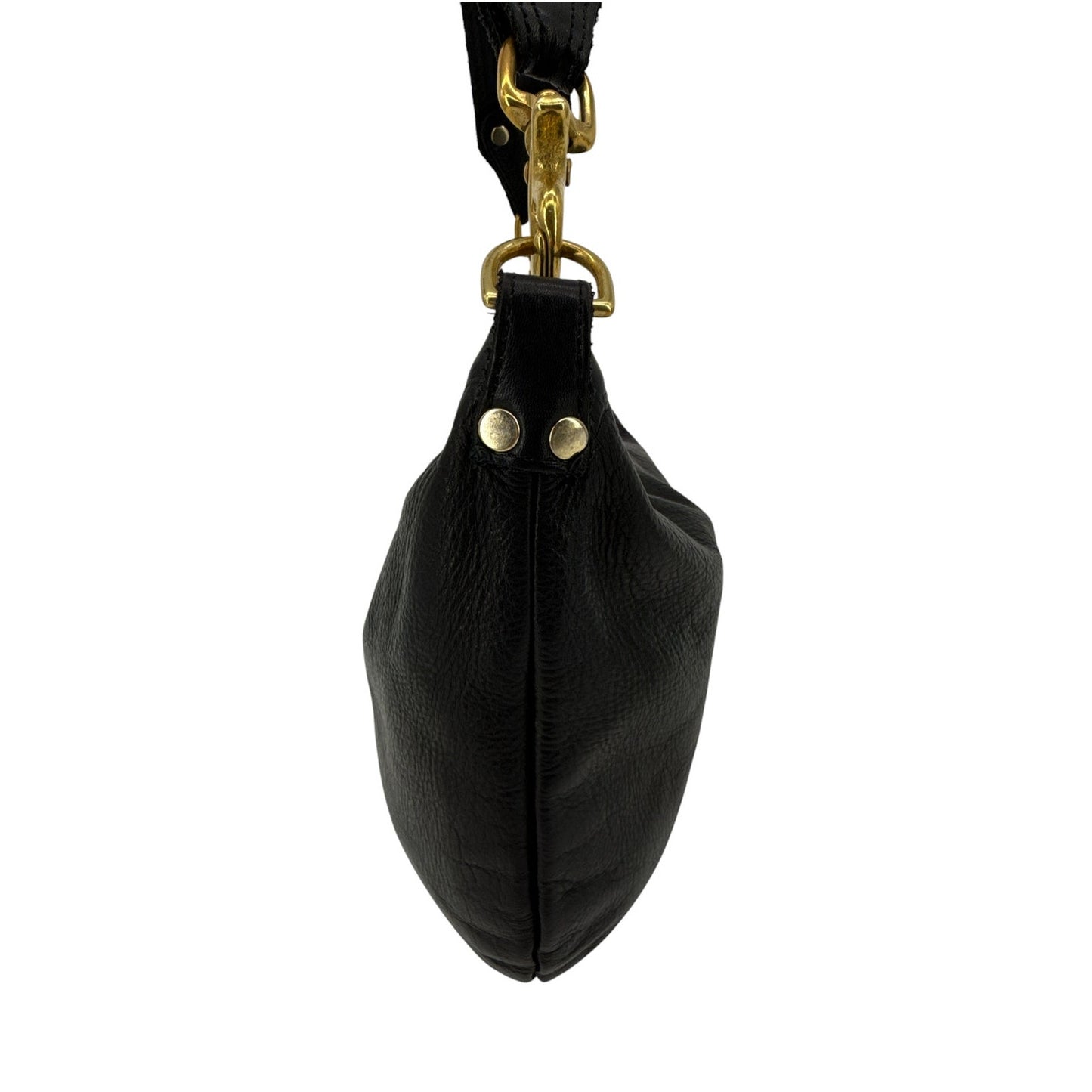 CLARE V. Moyen Messenger in Relaxed Black with Braided Crossbody Strap