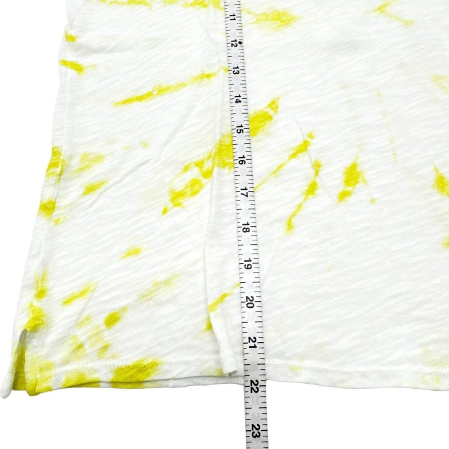 ATM Anthony Thomas Melillo Slub Jersey Schoolboy Crew Neck Tee Canary Tie Dye XS