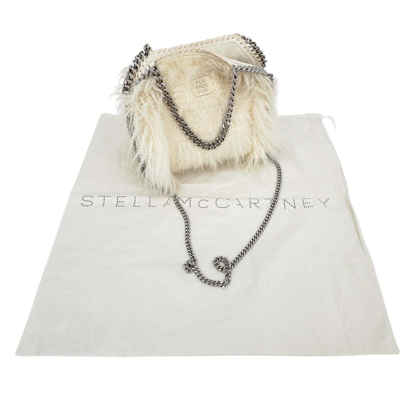 STELLA McCARTNEY Falabella Mini Furry Tote Bag