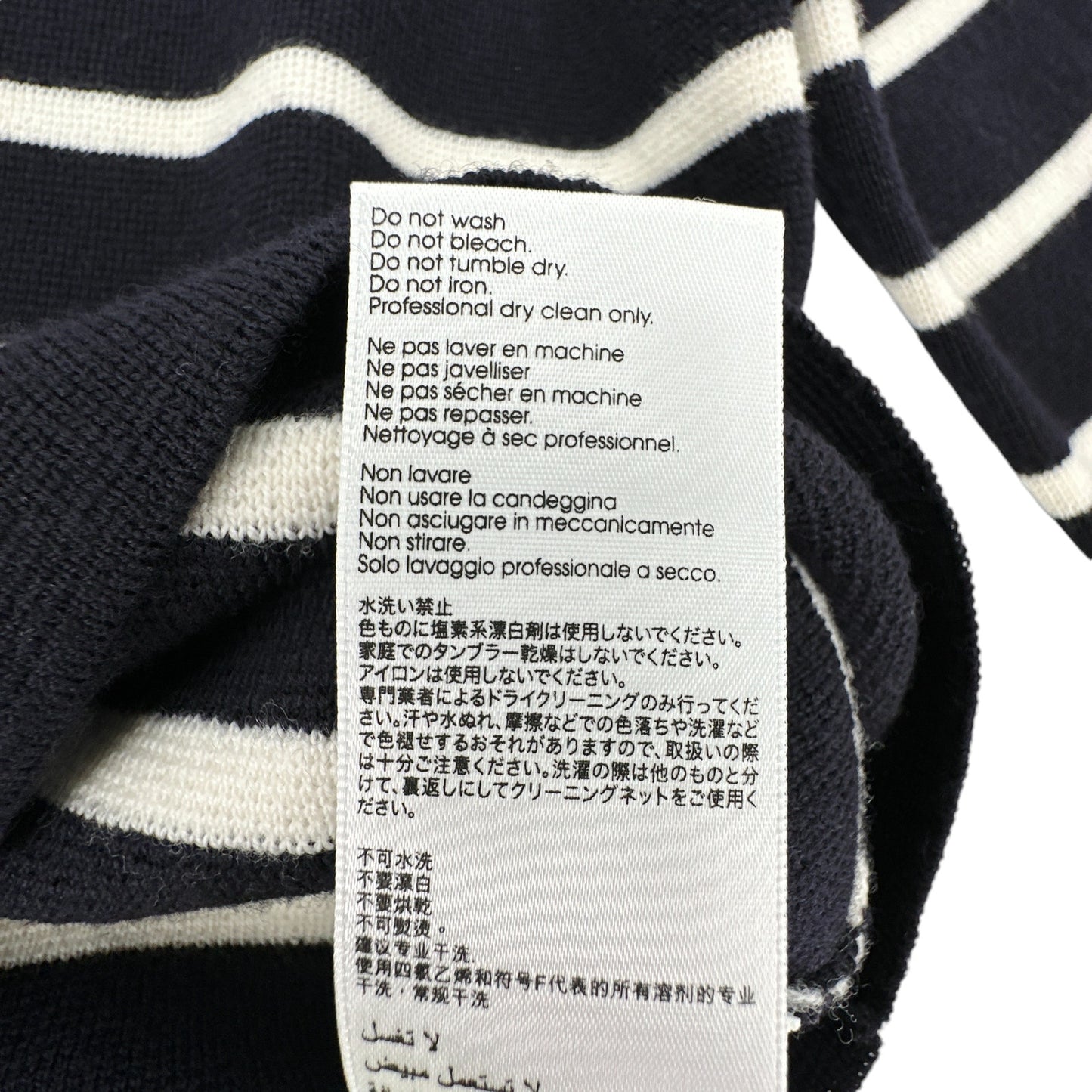 3.1 PHILLIP LIM Sailor Stripe Lace Cuff Sweater S